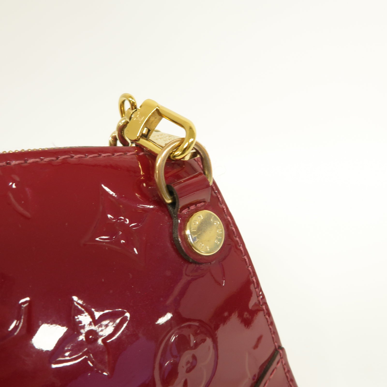 LOUIS VUITTON **【激減優惠】Vernis Santa Monica金扣肩背袋酒紅色