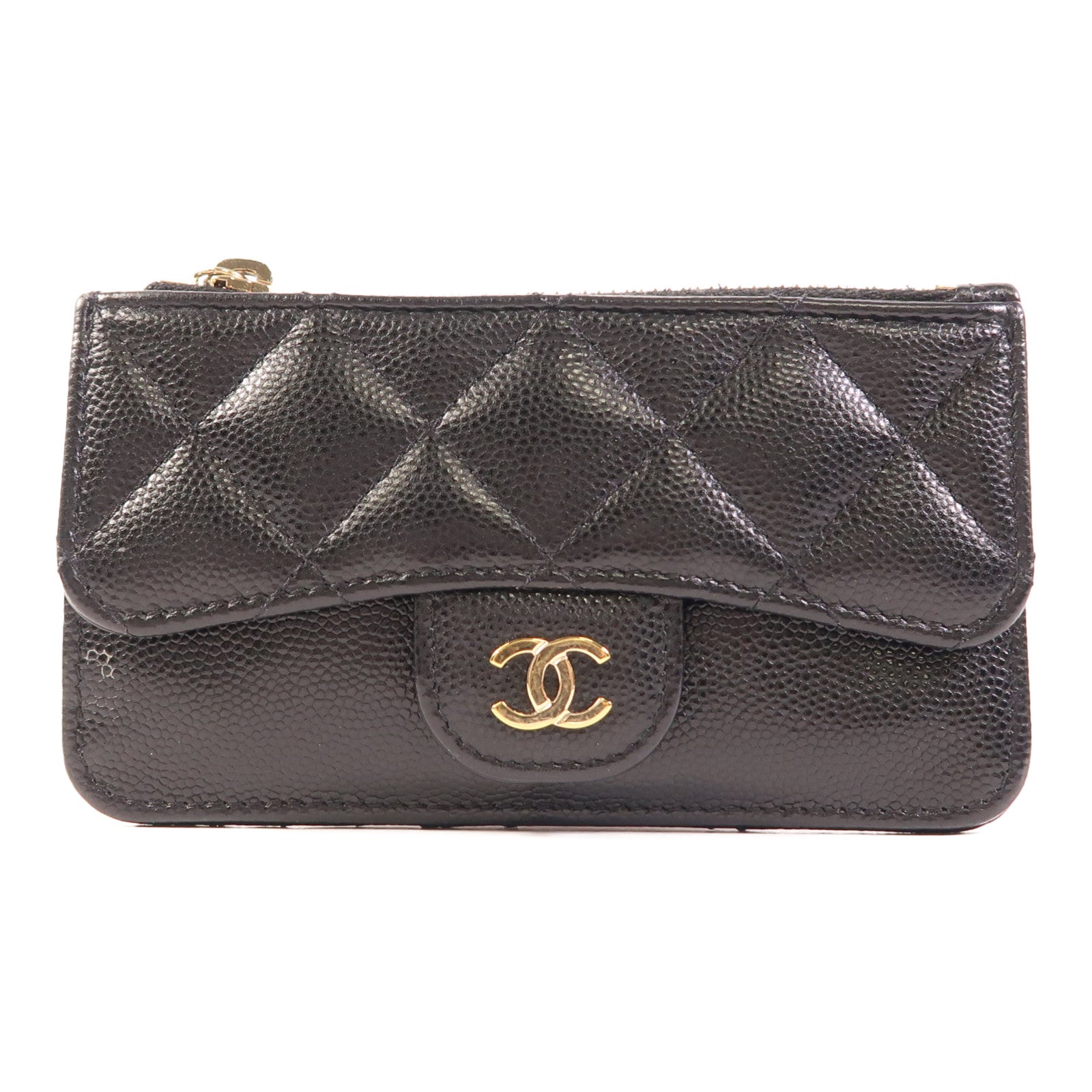 CHANEL 牛皮皮革Card Case金扣卡片套