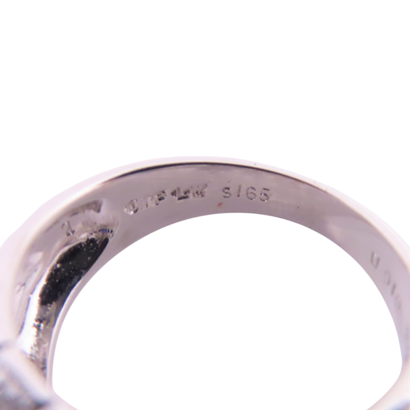 JEWELRY 18K白金/藍寶石/鑽石Sapphire Diamond Ring戒指US#5.75