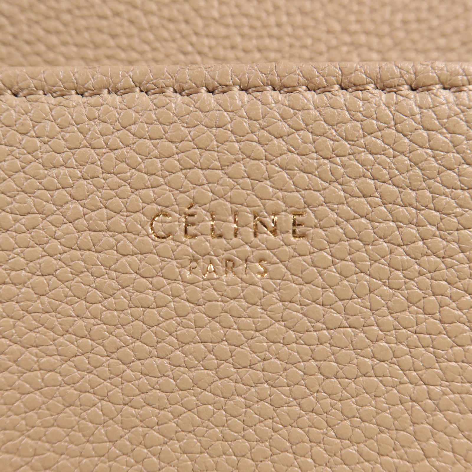 CELINE 牛皮皮革Sangle Bucket Large金扣肩背袋