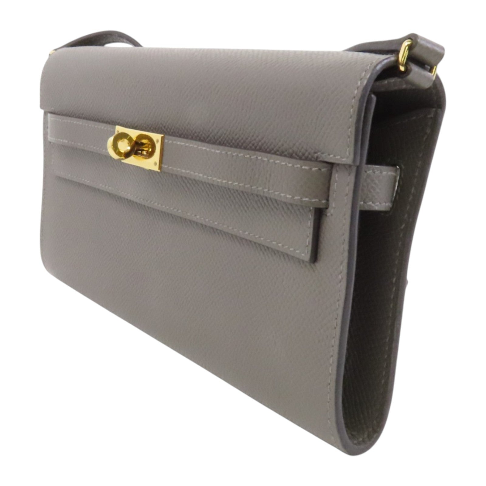 HERMES Epsom皮革Kelly To Go金扣肩背袋