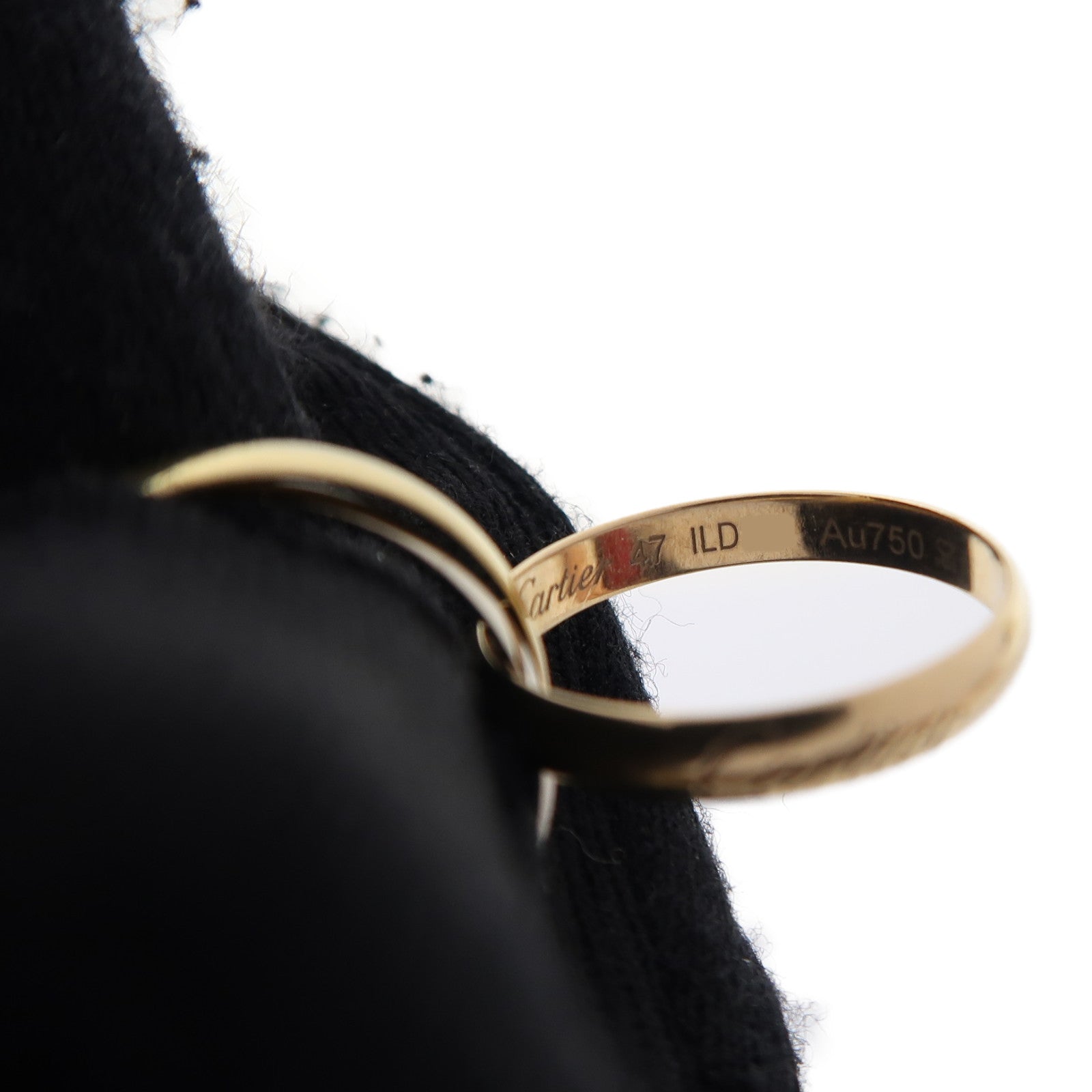 CARTIER 18K金/白金/玫瑰金Trinity戒指US#4.25 #47