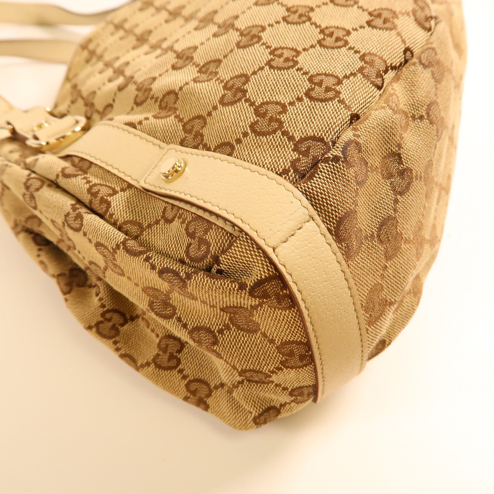 GUCCI 帆布Shoulder Bag金扣肩背袋