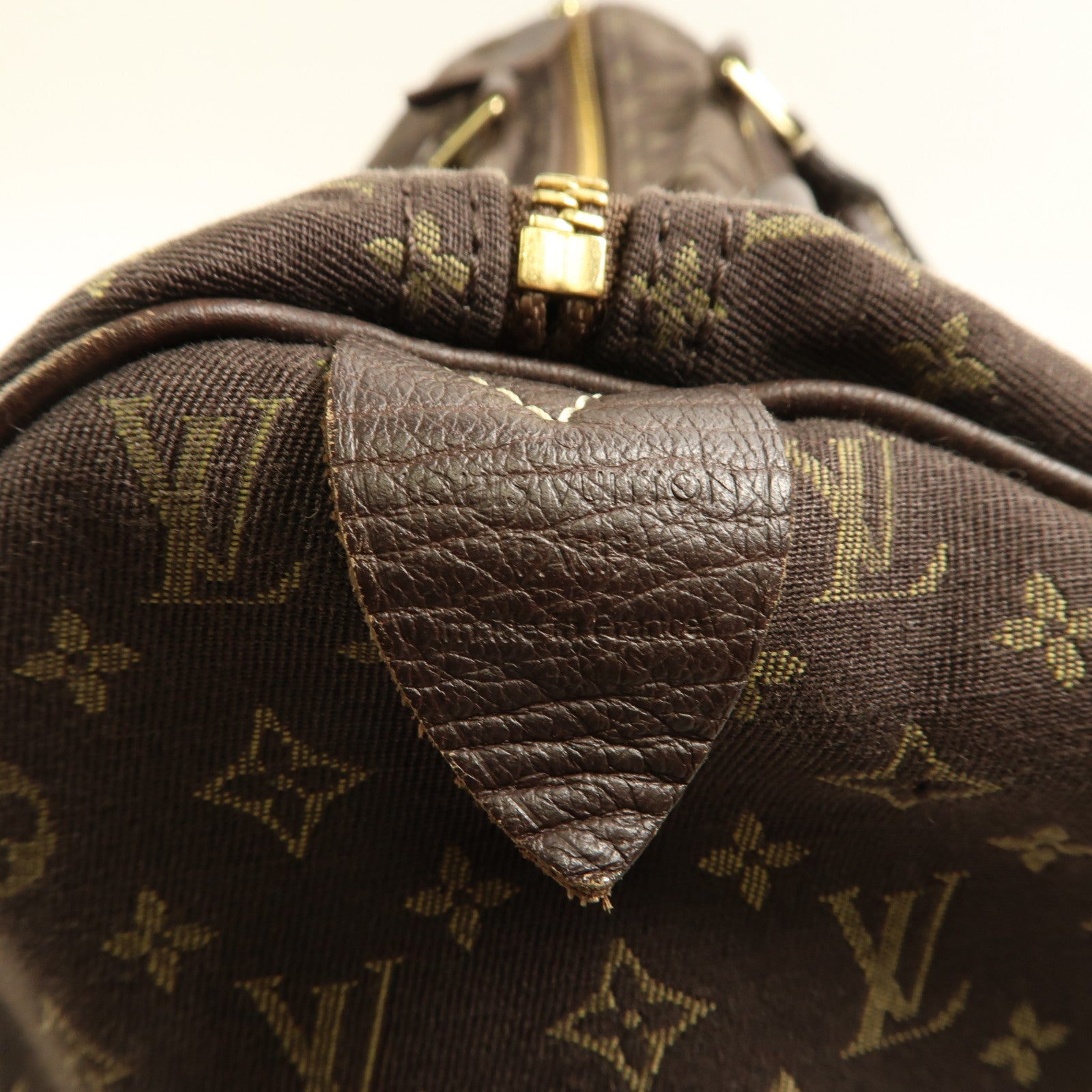 LOUIS VUITTON Monogram Mini Lin Speedy 30金扣手挽袋