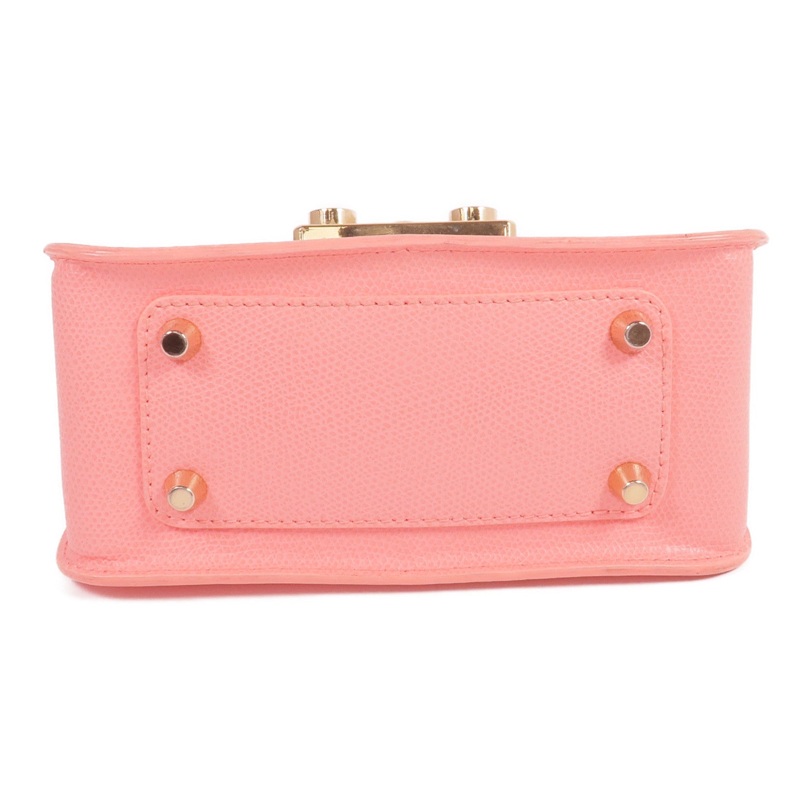 Furla 牛皮皮革Metropolis Mini Bag金扣鏈帶肩背袋