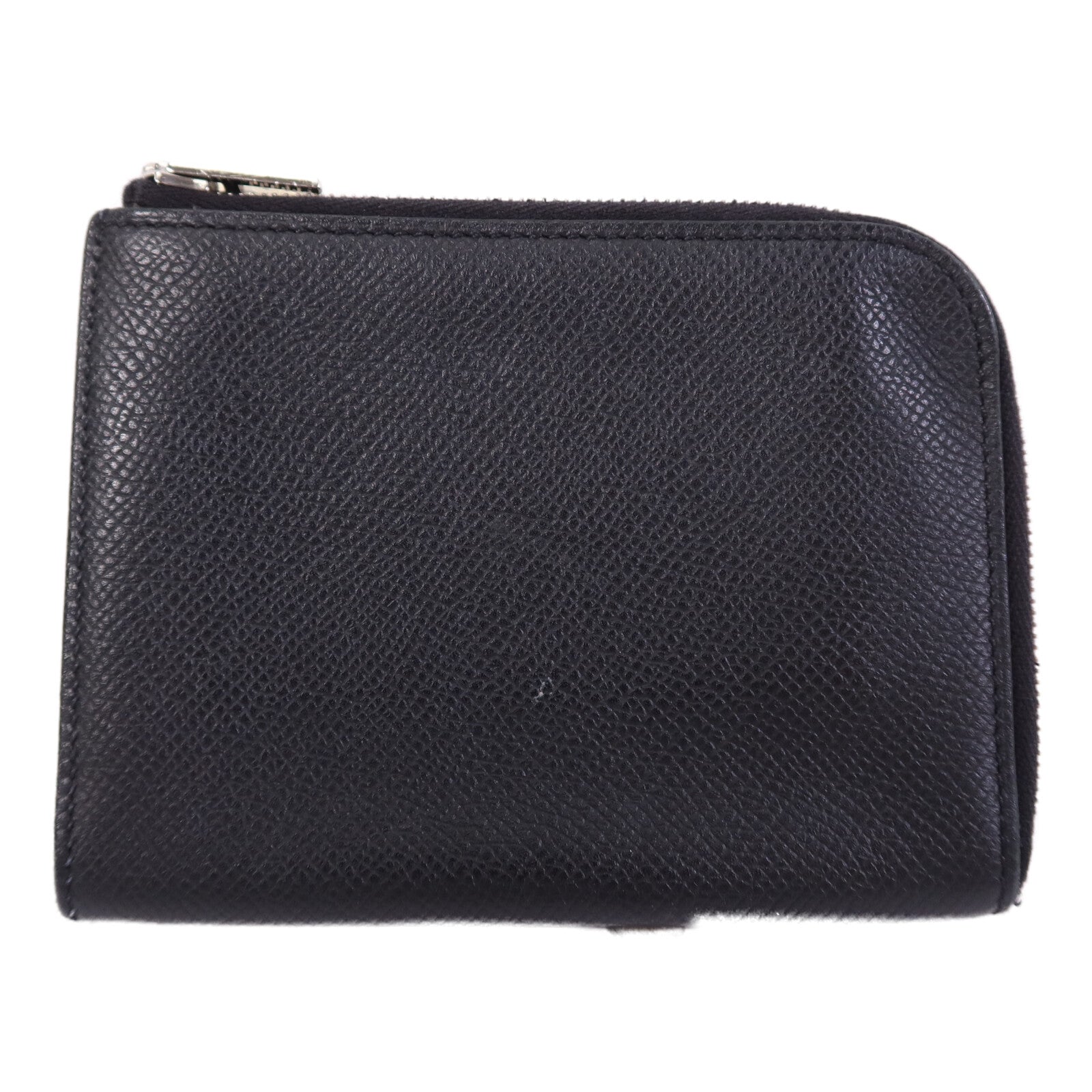 HERMES Epsom皮革Wallet銀扣錢包Noir