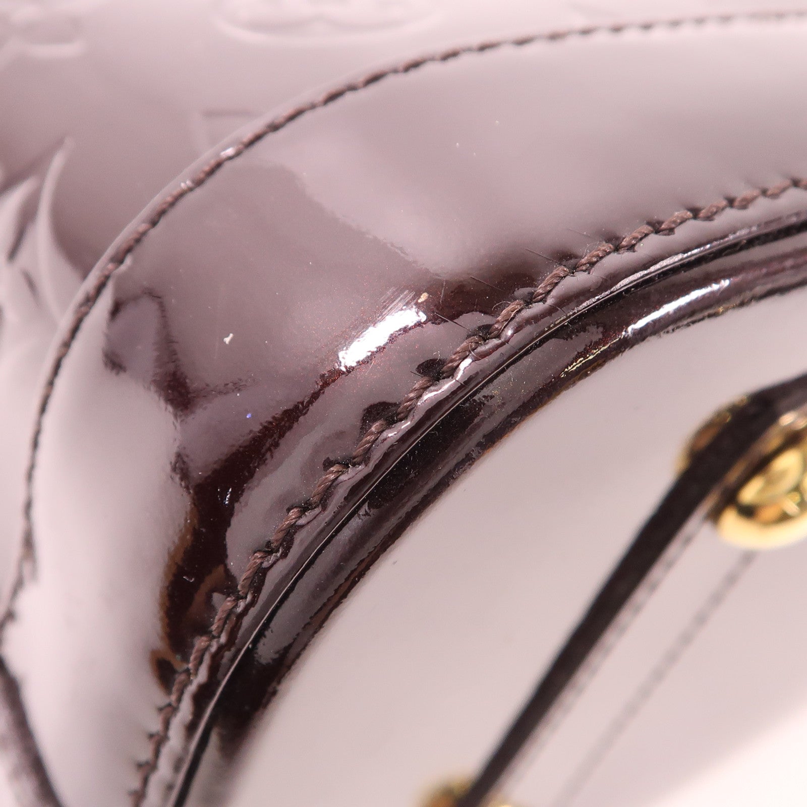 LOUIS VUITTON Vernis Alma PM金扣手挽袋