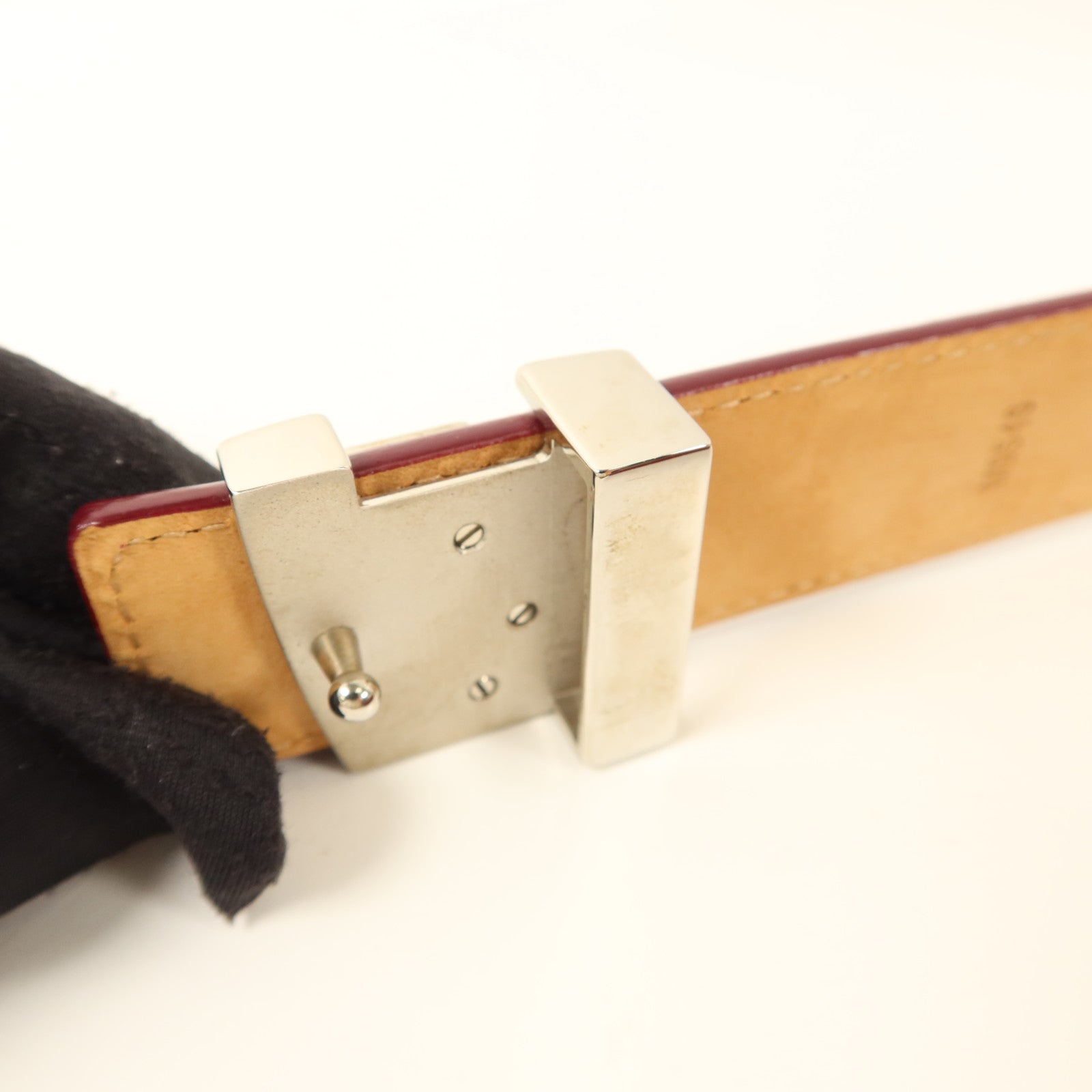 LOUIS VUITTON Epi Initials Belt 85cm皮帶