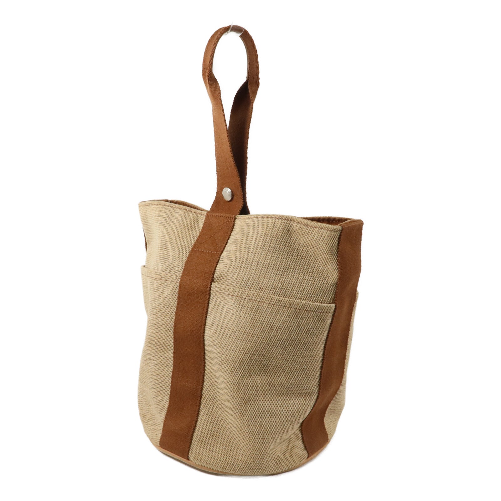 HERMES 帆布Saxo MM Bucket手挽袋