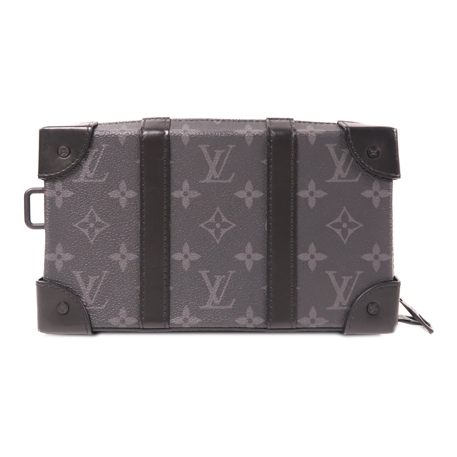 LOUIS VUITTON Monogram Eclipse Soft Trunk Wallet肩背袋黑色