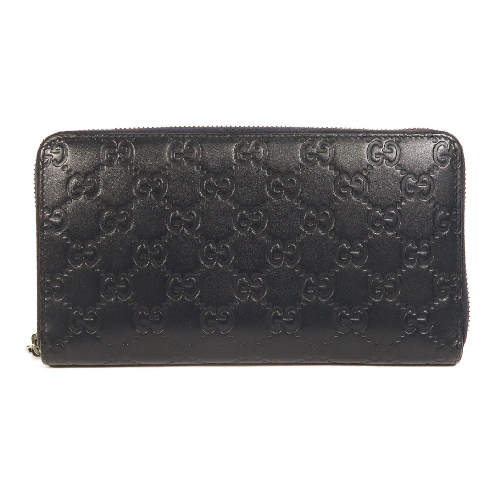 GUCCI 牛皮皮革Guccissima Long Wallet銀扣長錢包