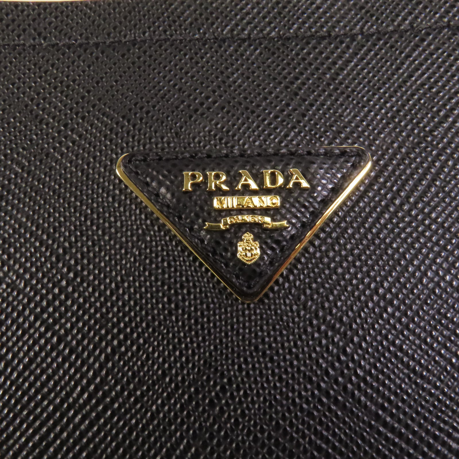 PRADA Saffiano皮革Shoulder Bag金扣手挽肩背兩用袋