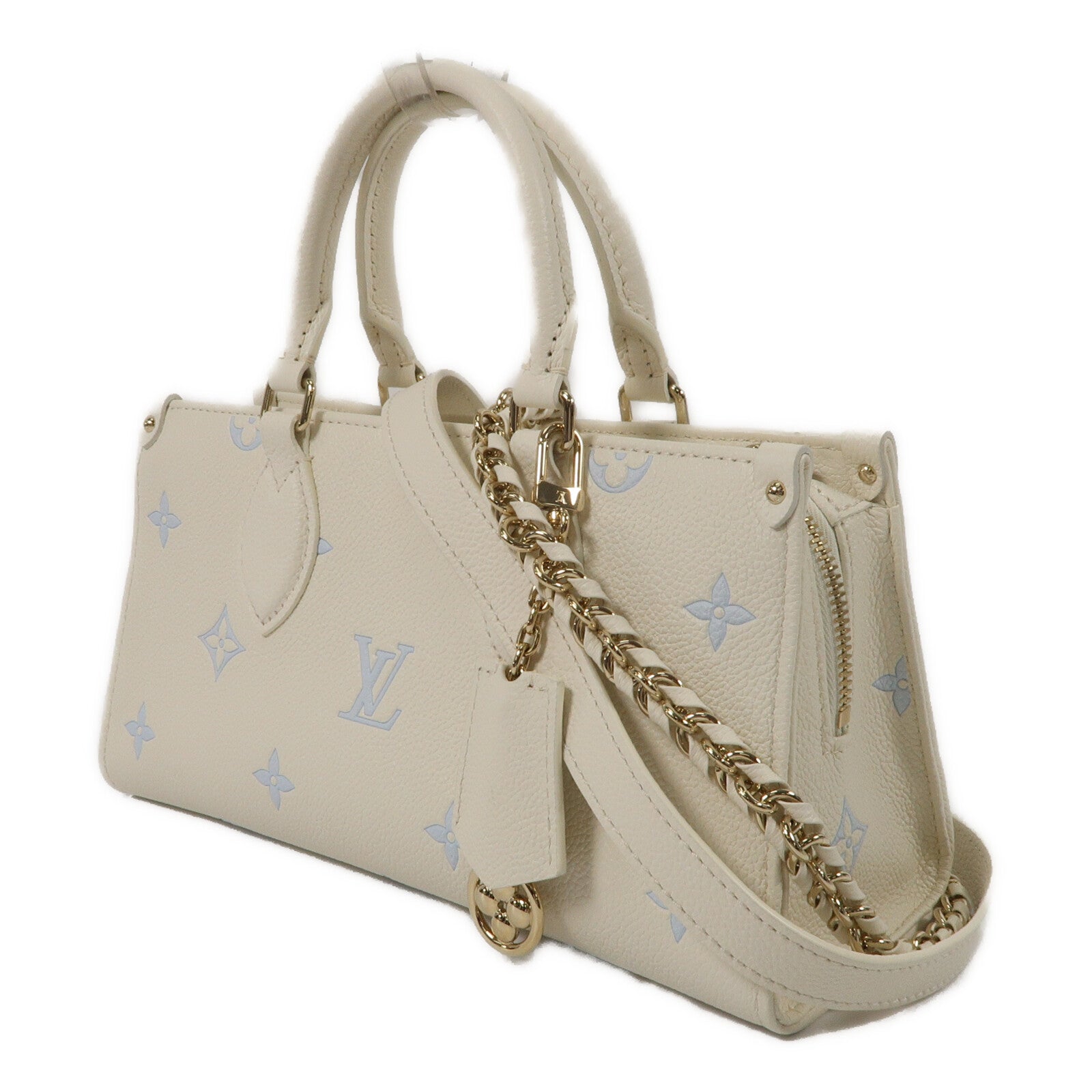 LOUIS VUITTON Monogram Empreinte On The Go East West手挽肩背兩用袋