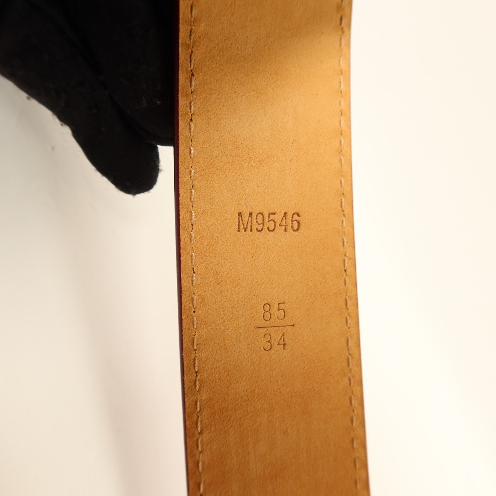 LOUIS VUITTON Epi Initials Belt 85cm皮帶