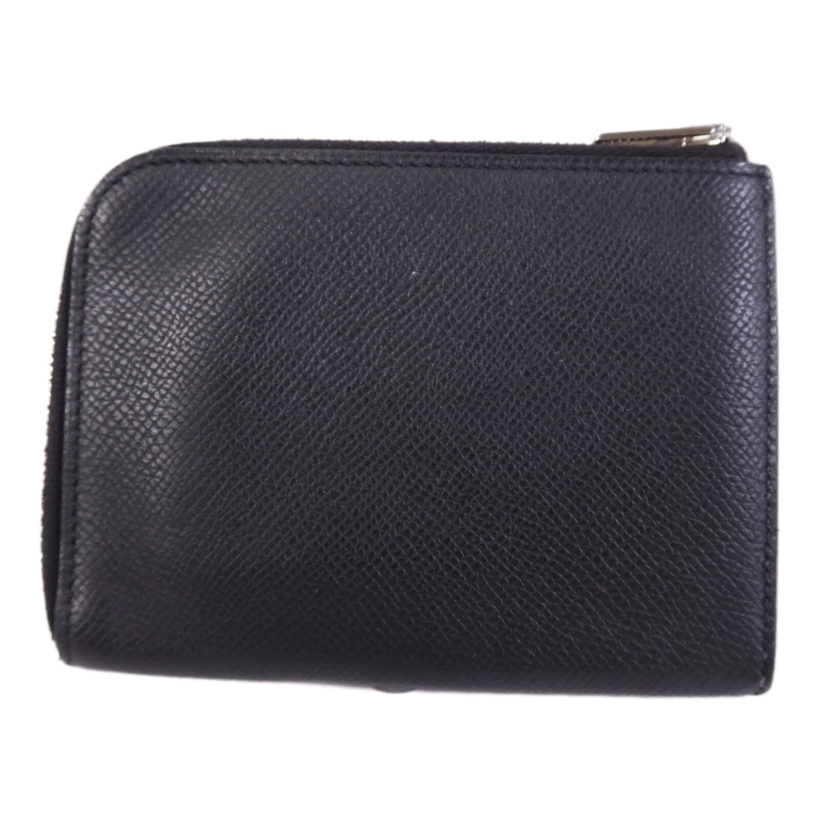 HERMES Epsom皮革Wallet銀扣錢包Noir