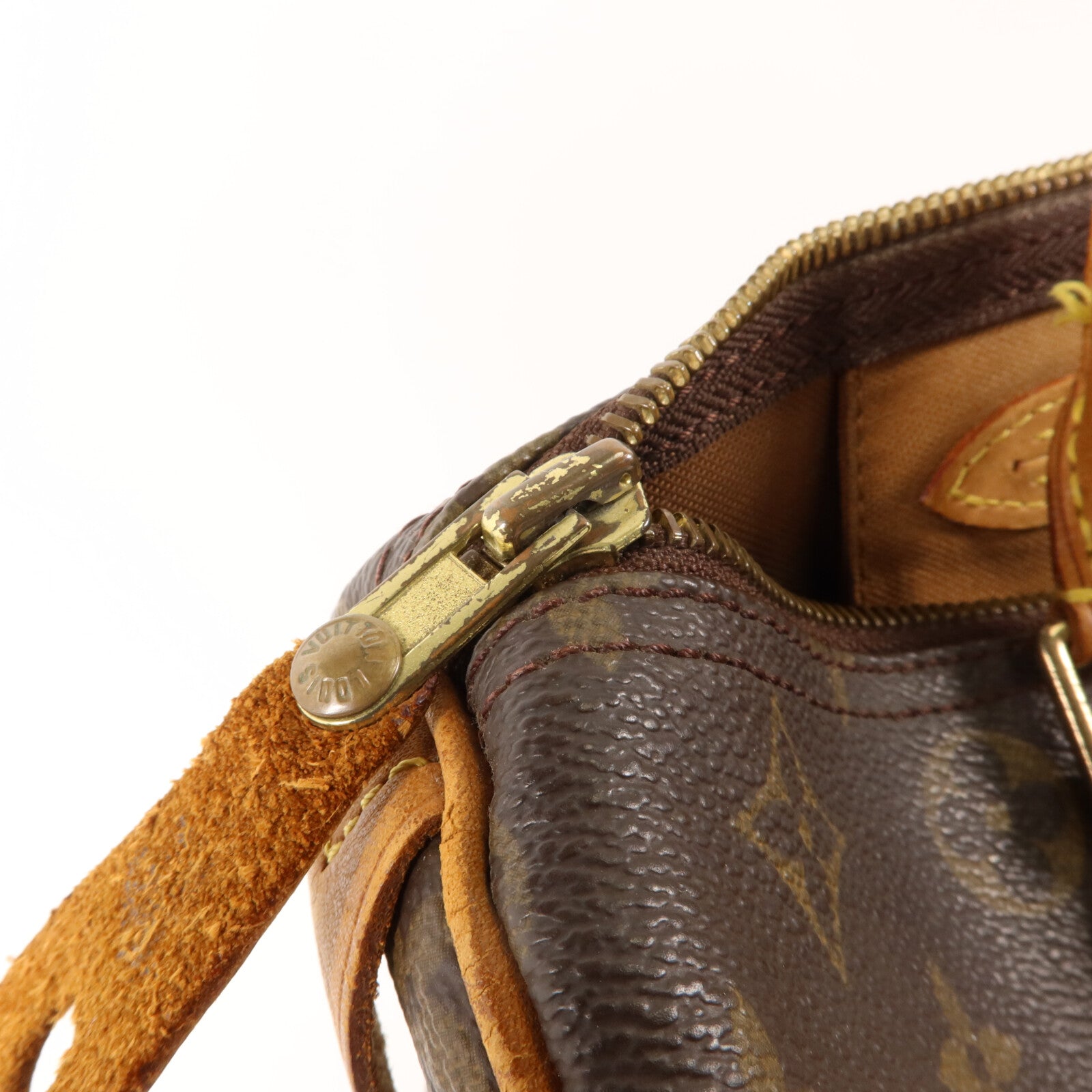 LOUIS VUITTON Monogram Speedy 30金扣手挽袋