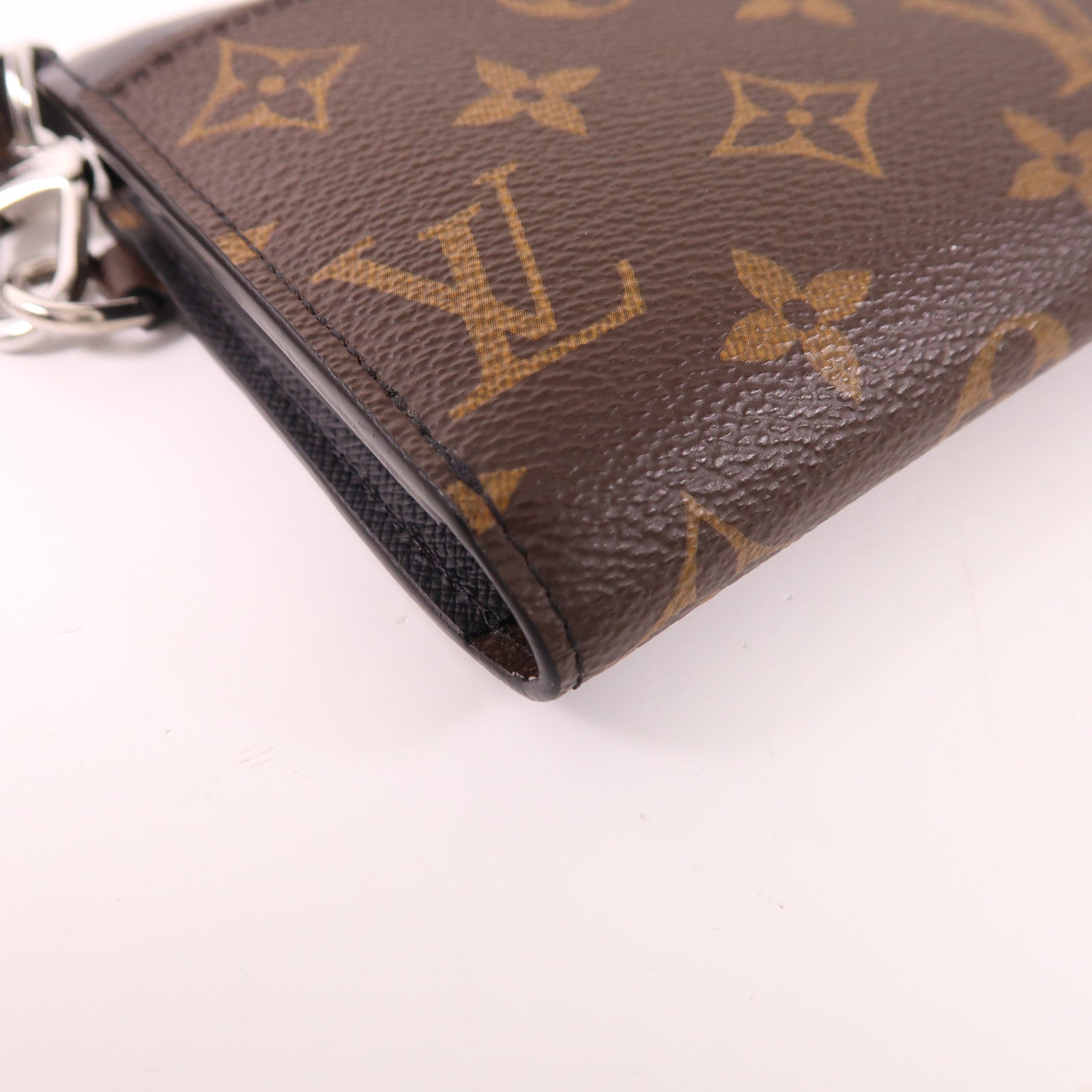LOUIS VUITTON Monogram Zipper Dragonne銀扣長錢包