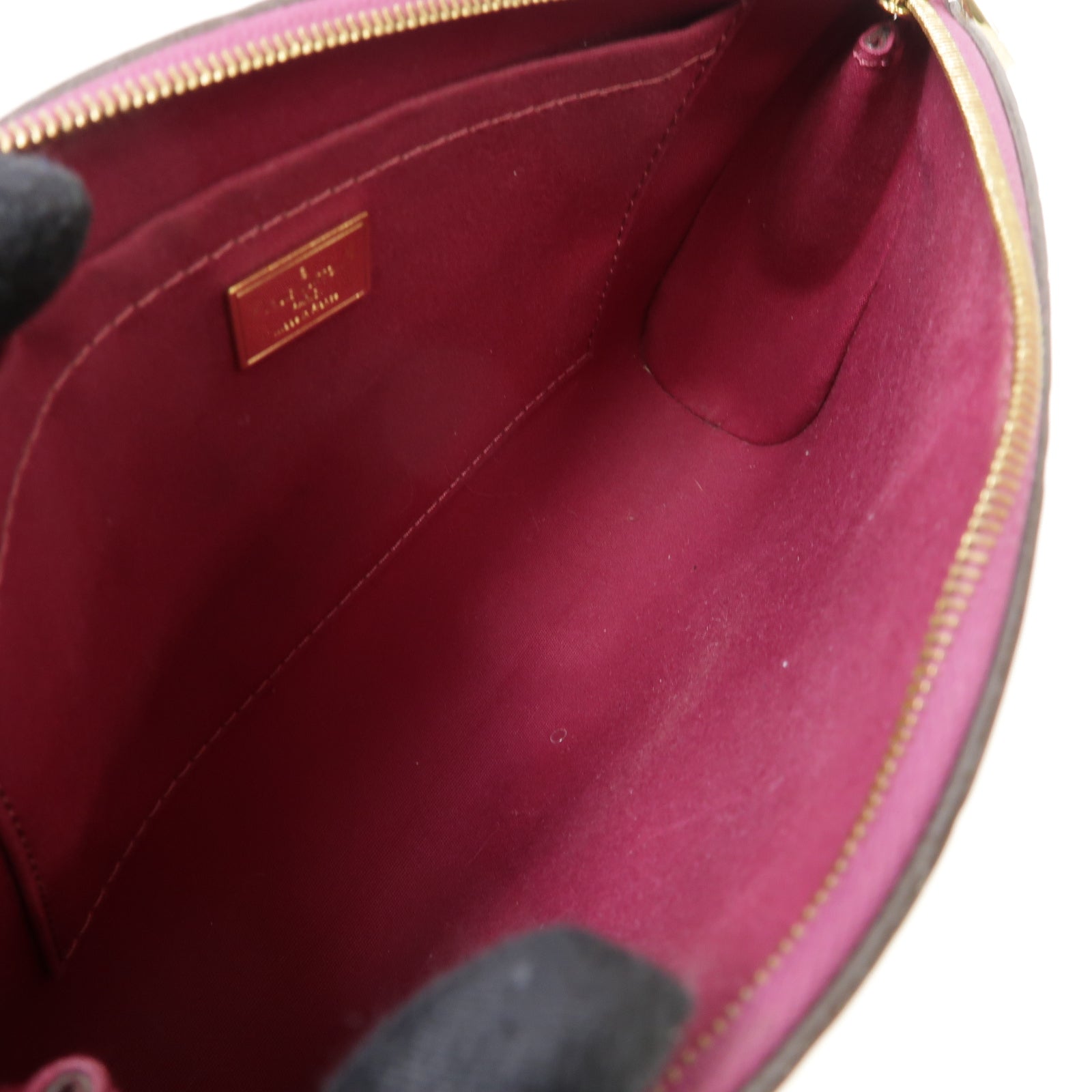 LOUIS VUITTON **【激減優惠】Vernis Santa Monica金扣肩背袋酒紅色
