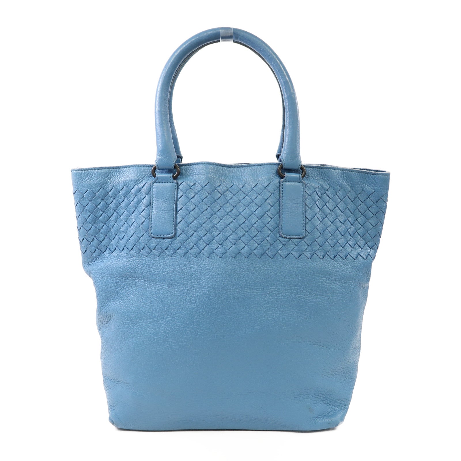 BOTTEGA VENETA 【激減優惠】牛皮皮革Hand Bag手挽袋藍色
