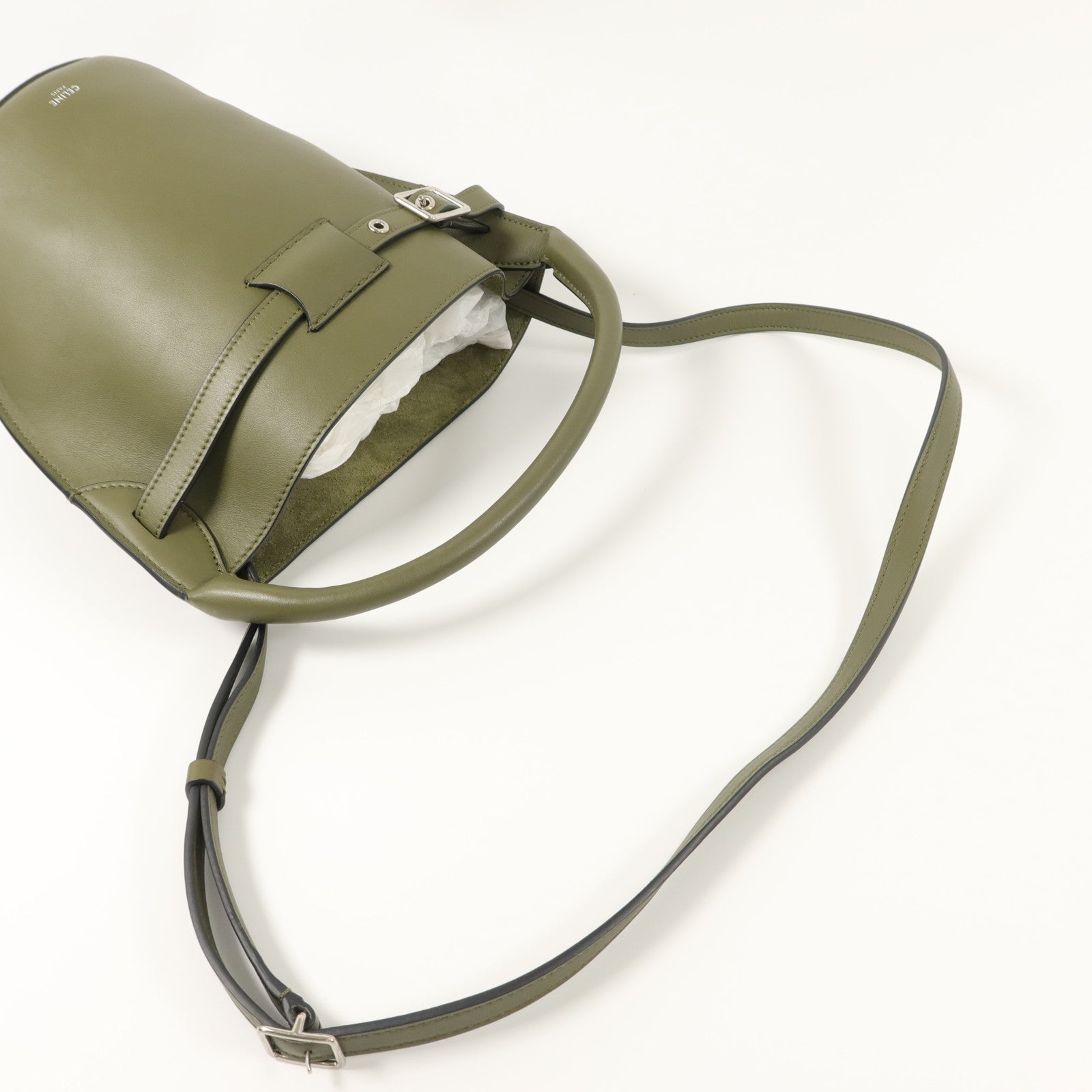 CELINE 牛皮皮革Nano Bucket手挽肩背兩用袋
