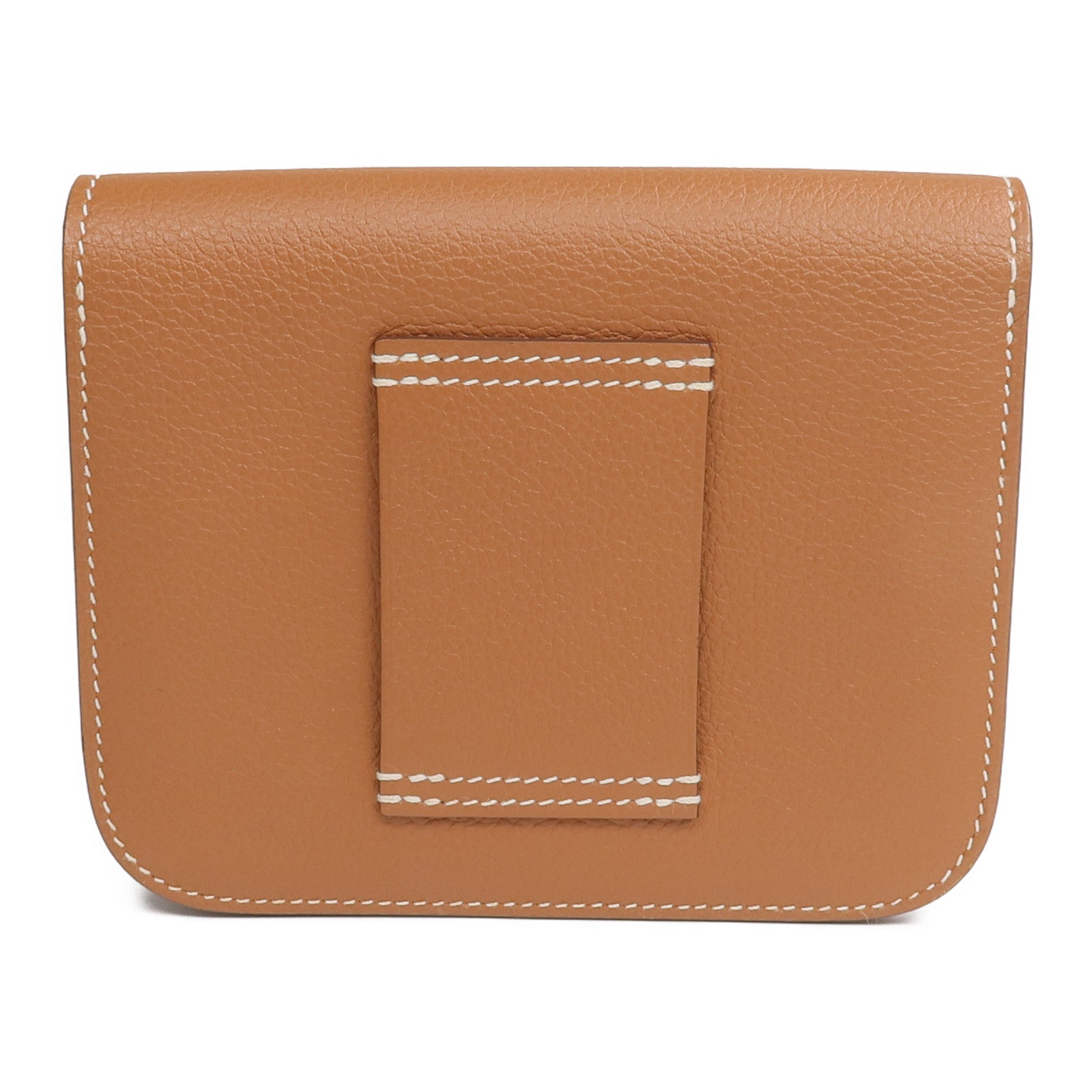 HERMES Evercolor皮革Constance Slim Wallet錢包Gold