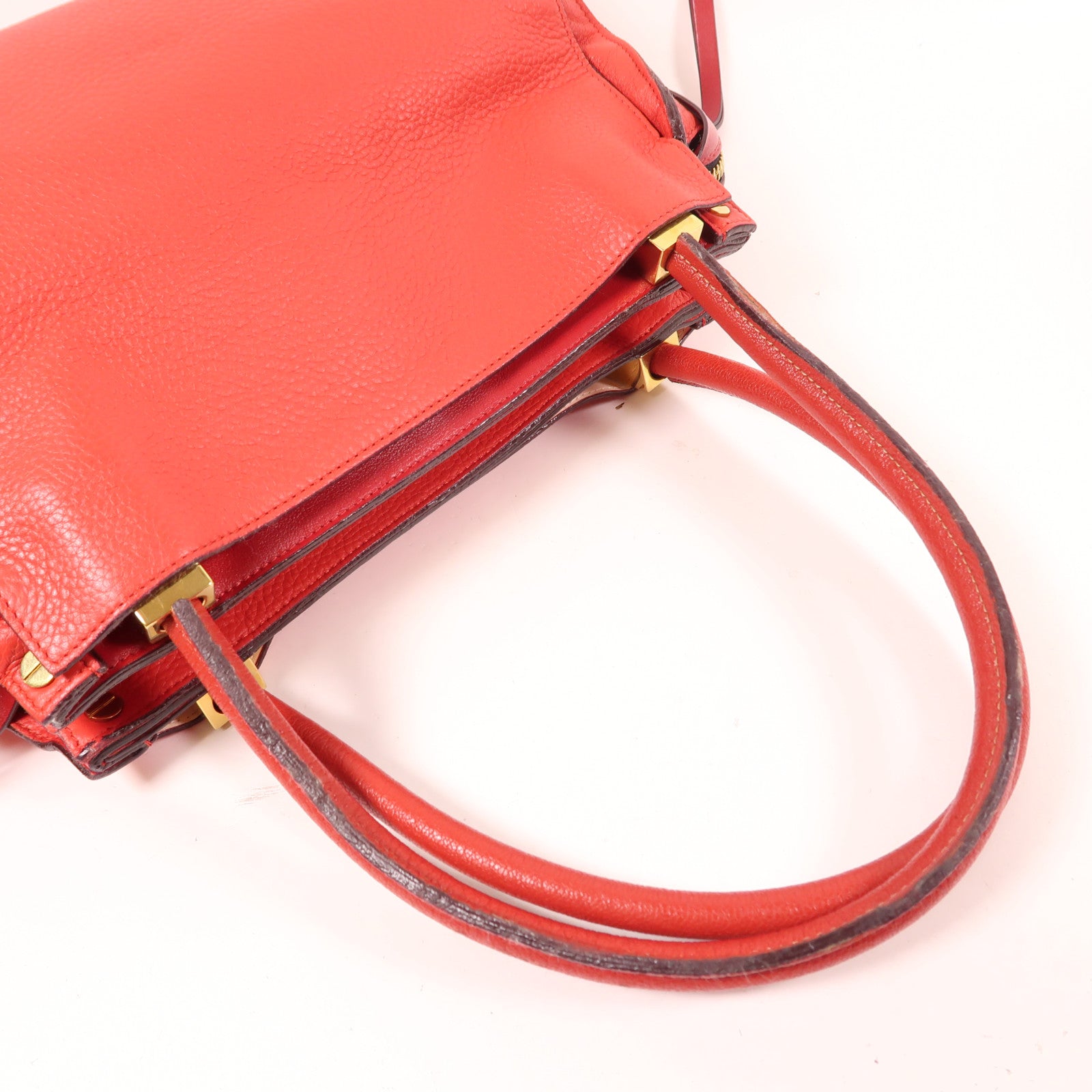 Chloe 【激減優惠】牛皮皮革Handbag金扣手挽袋