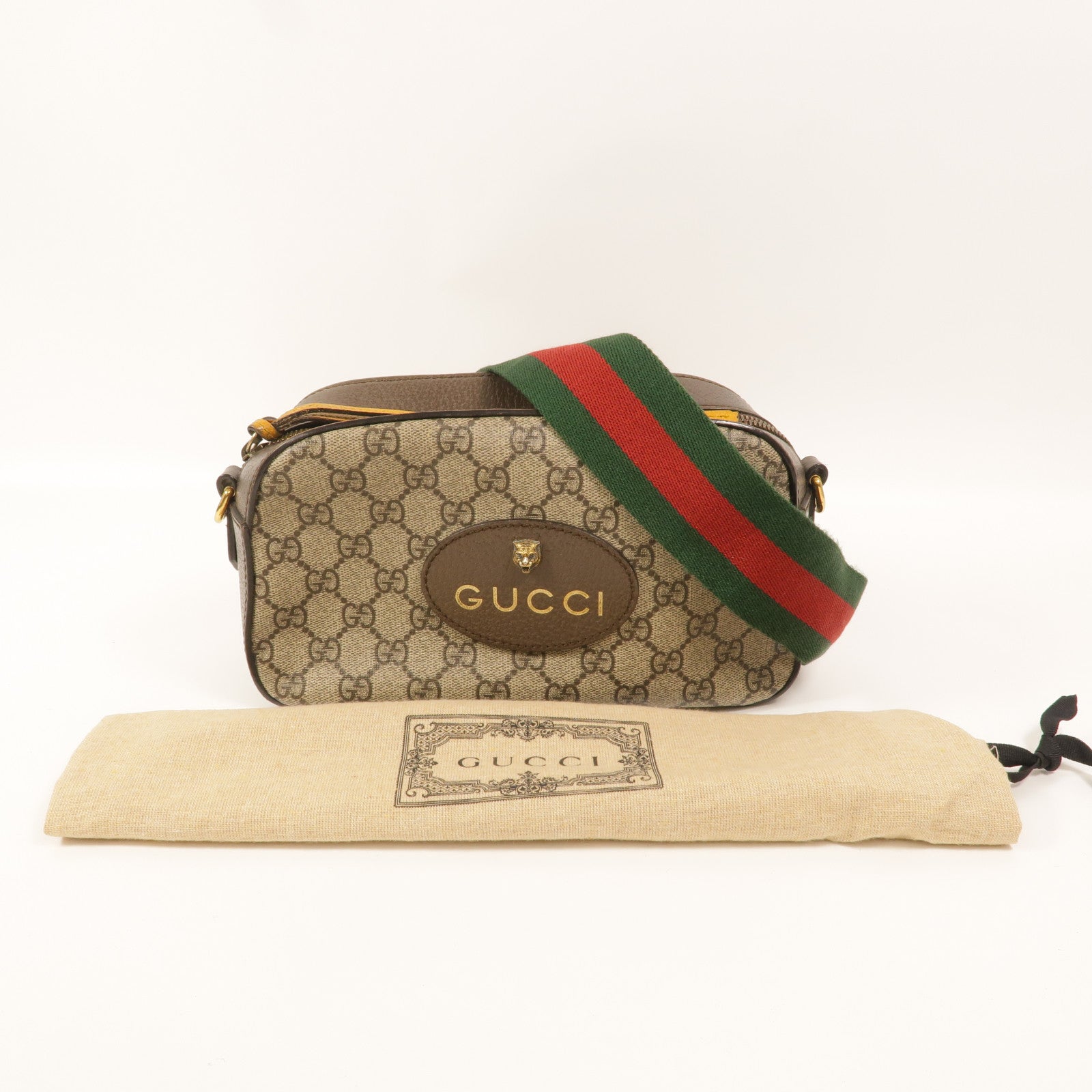 GUCCI 塗層帆布Neo Vintage GG Supreme肩背袋