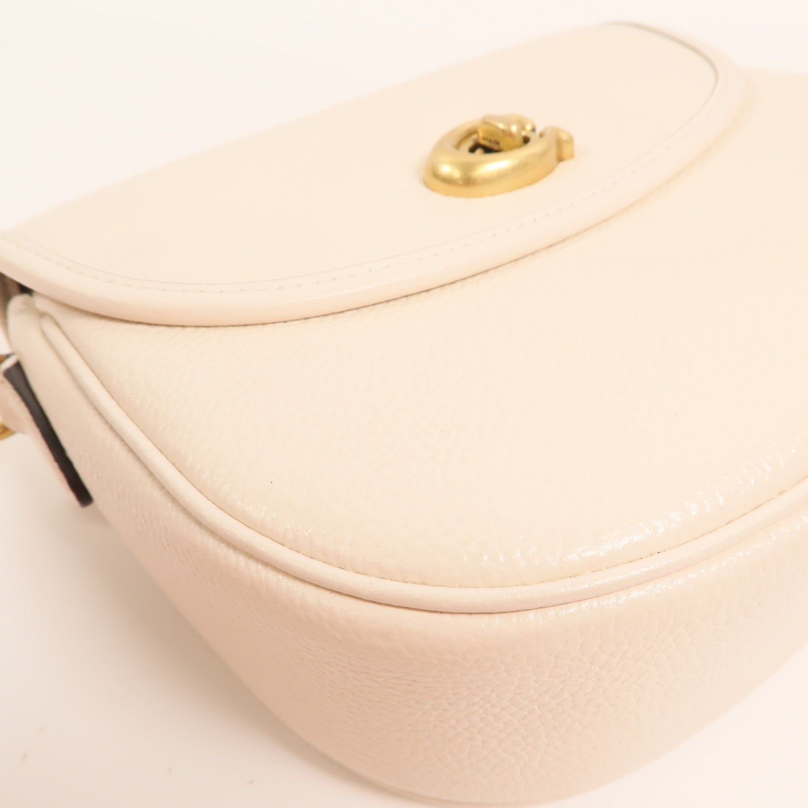 COACH 牛皮皮革Shoulder Bag金扣肩背袋