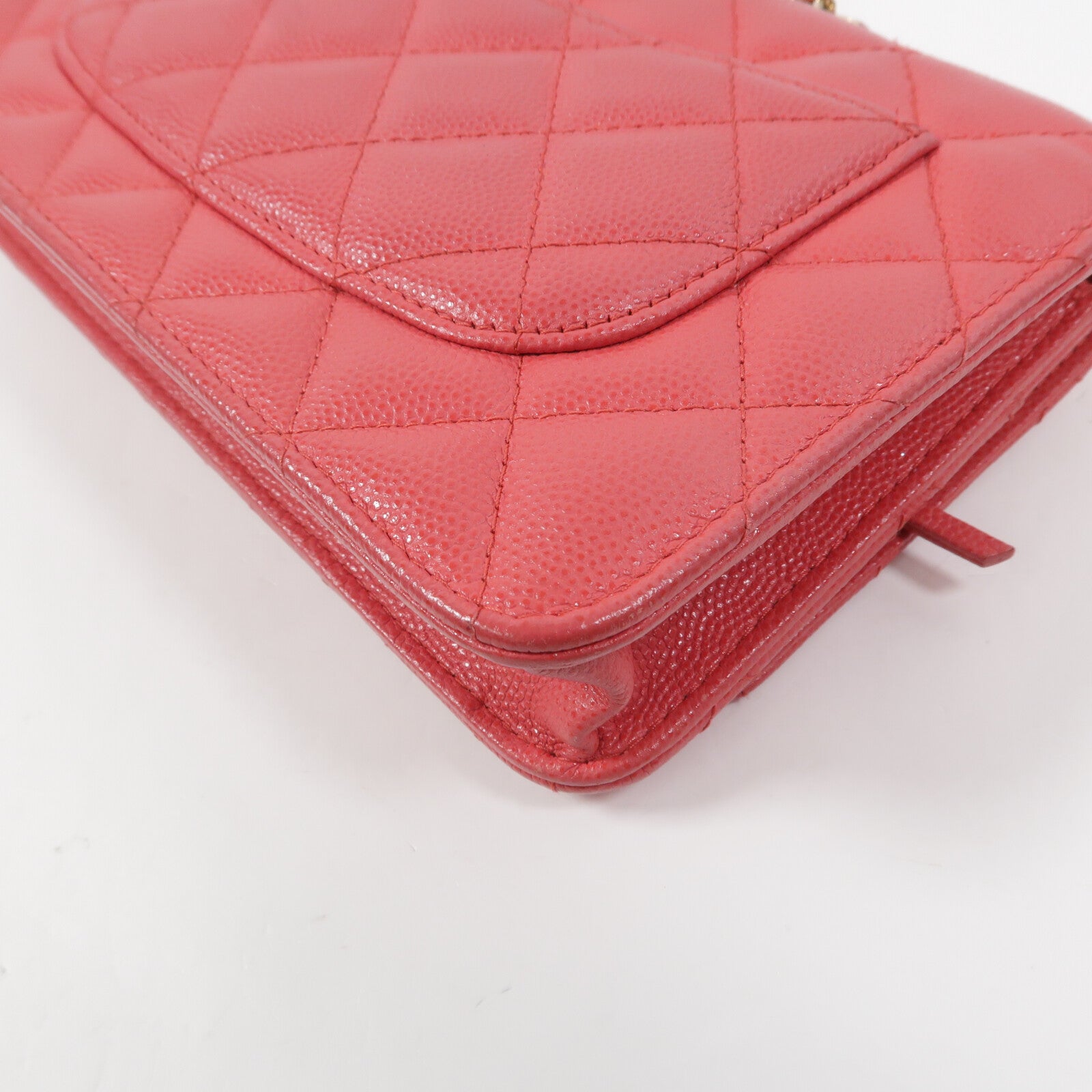 CHANEL 牛皮皮革WOC Wallet On Chain鏈帶肩背袋