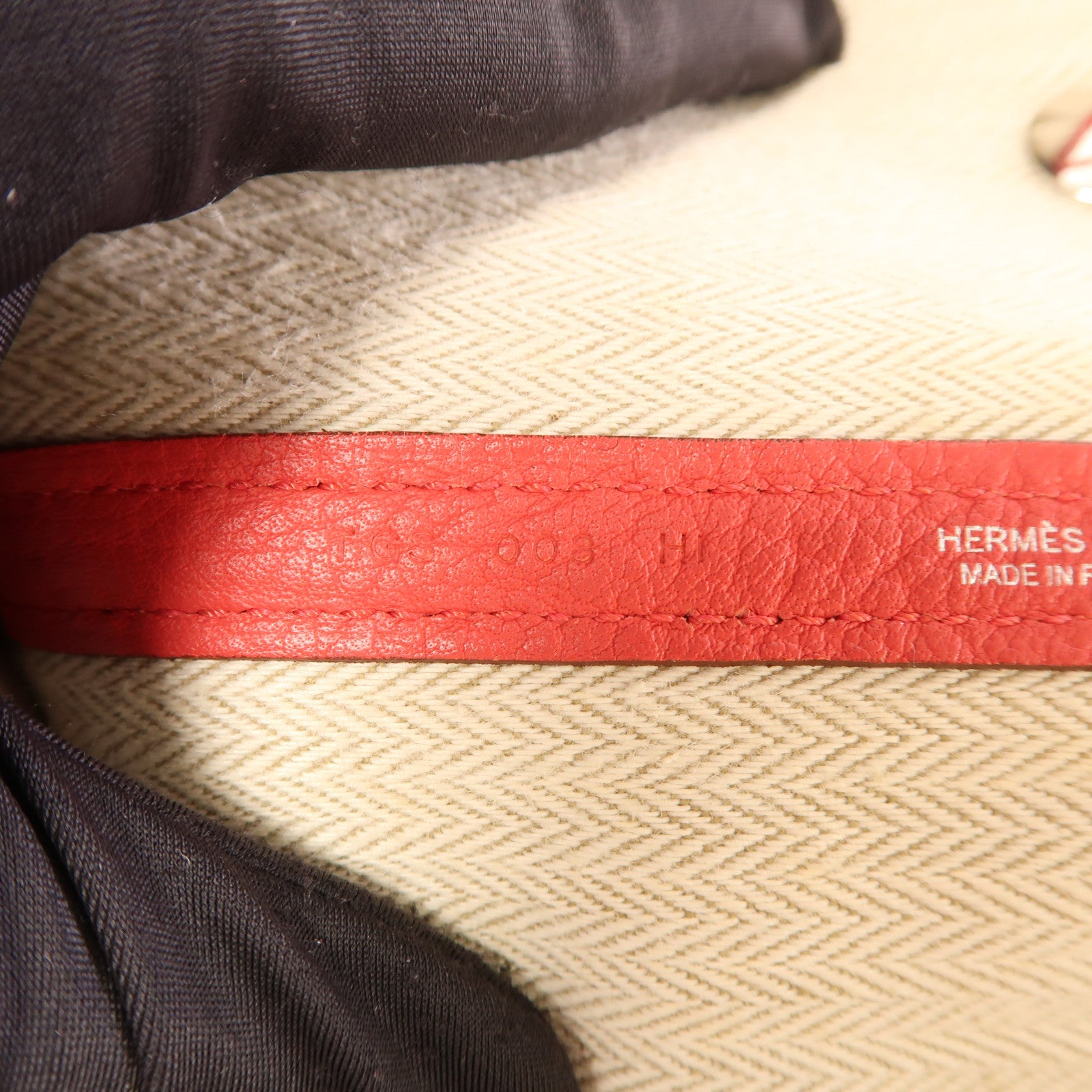 HERMES Negonda皮革Garden Party PM銀扣手挽袋Bougainvillier