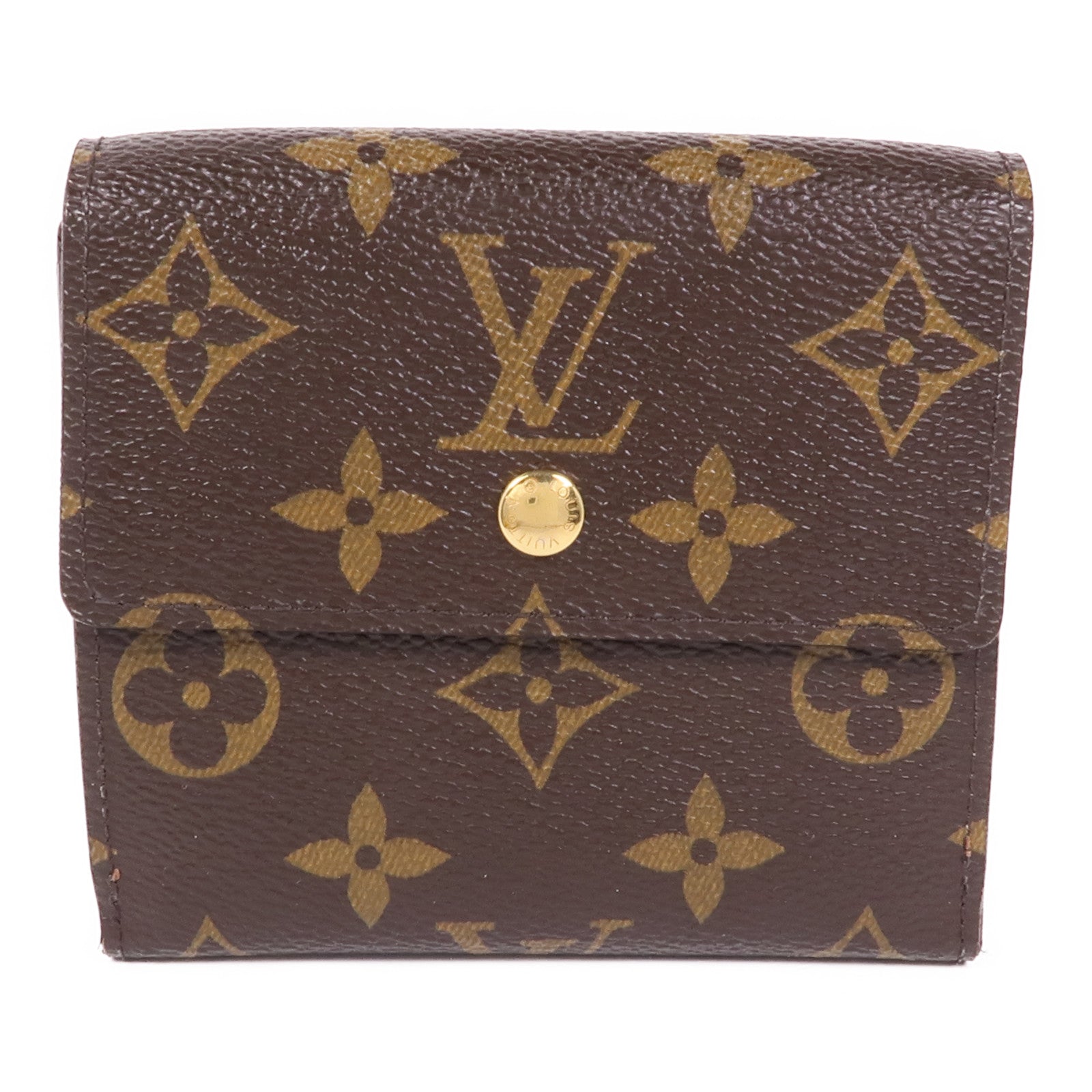 LOUIS VUITTON Monogram Portefeuille Elise Wallet金扣錢包