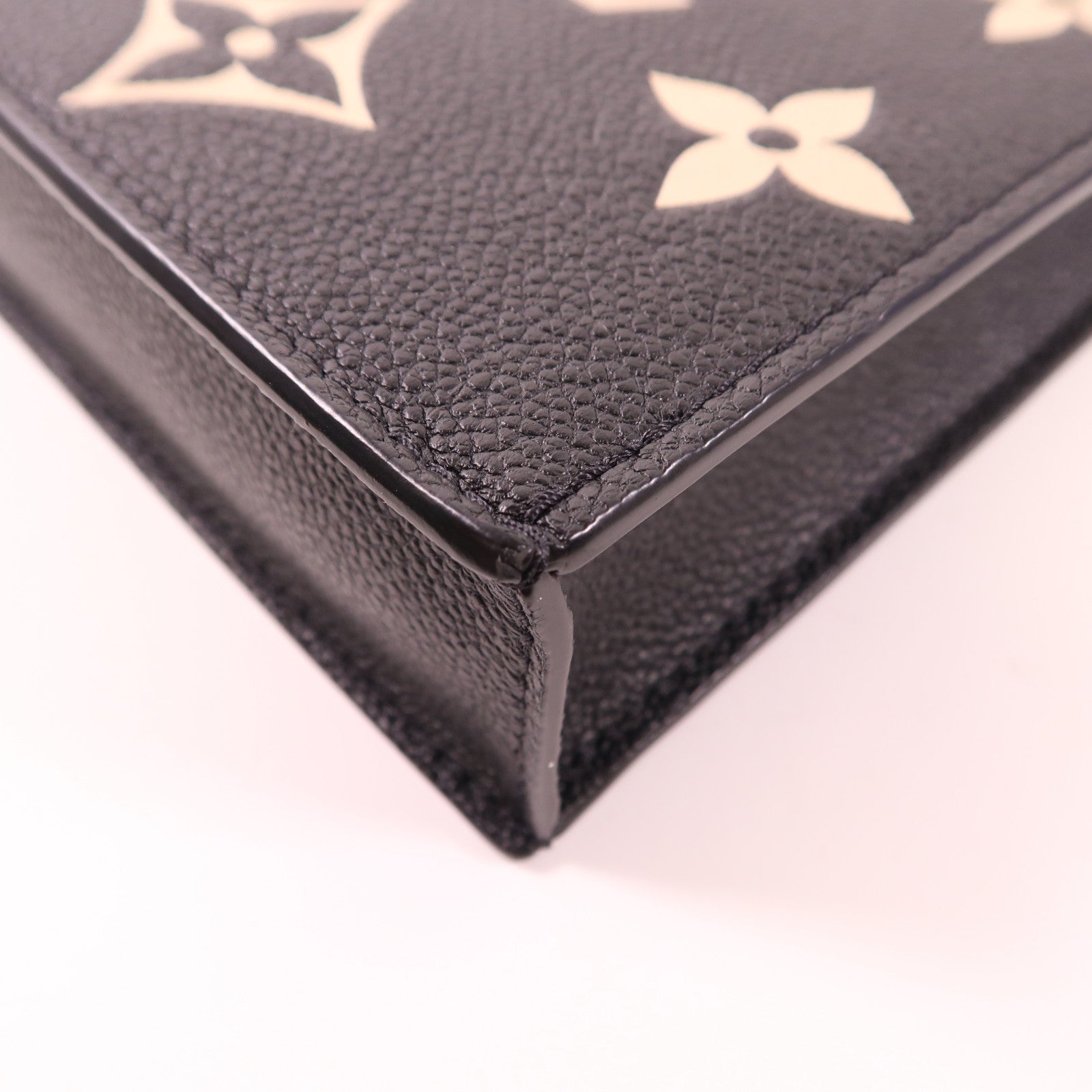 LOUIS VUITTON LV Petit Sac Plat 2Way Shoulder Handbag M57937 Monogram Eepreinte