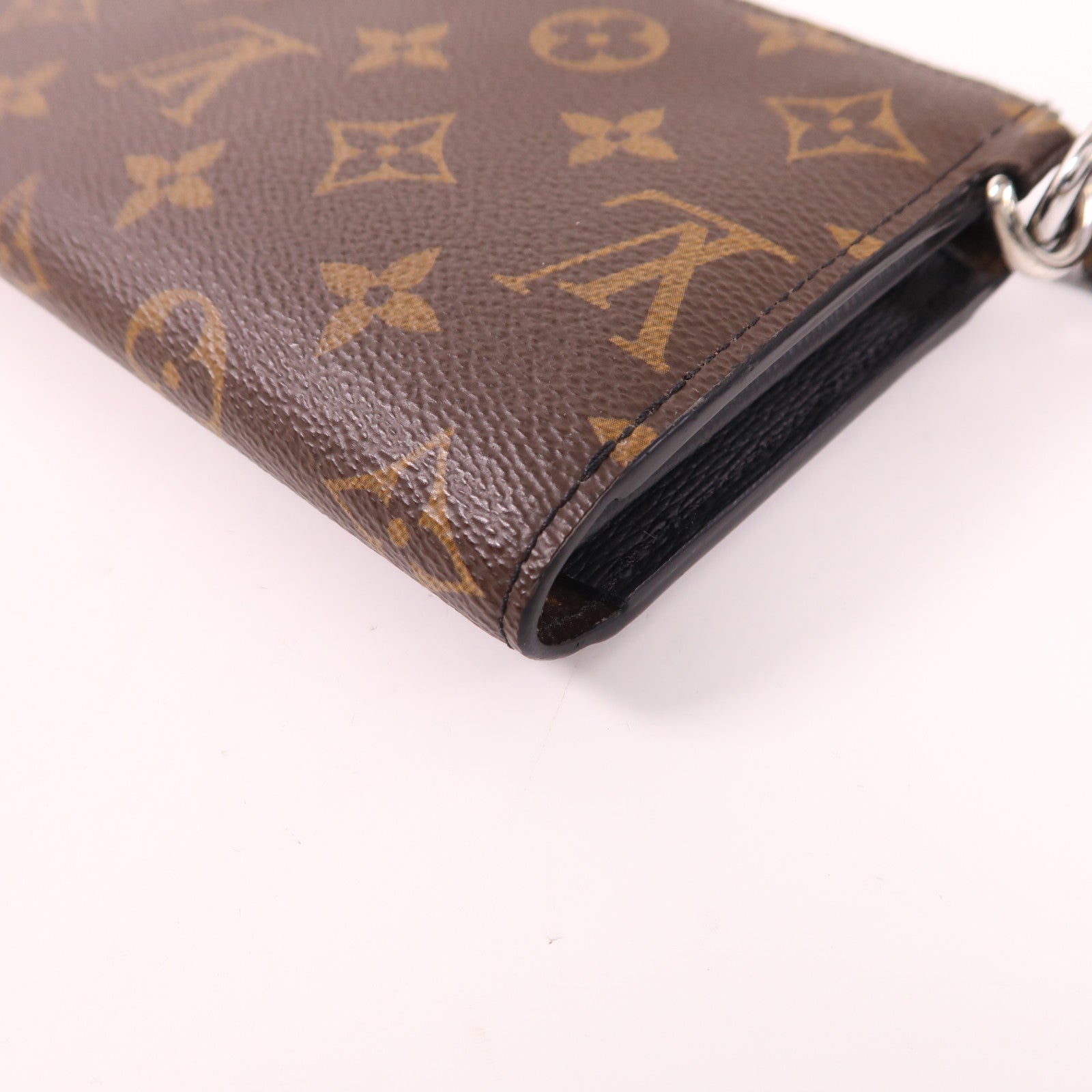 LOUIS VUITTON Monogram Zipper Dragonne銀扣長錢包