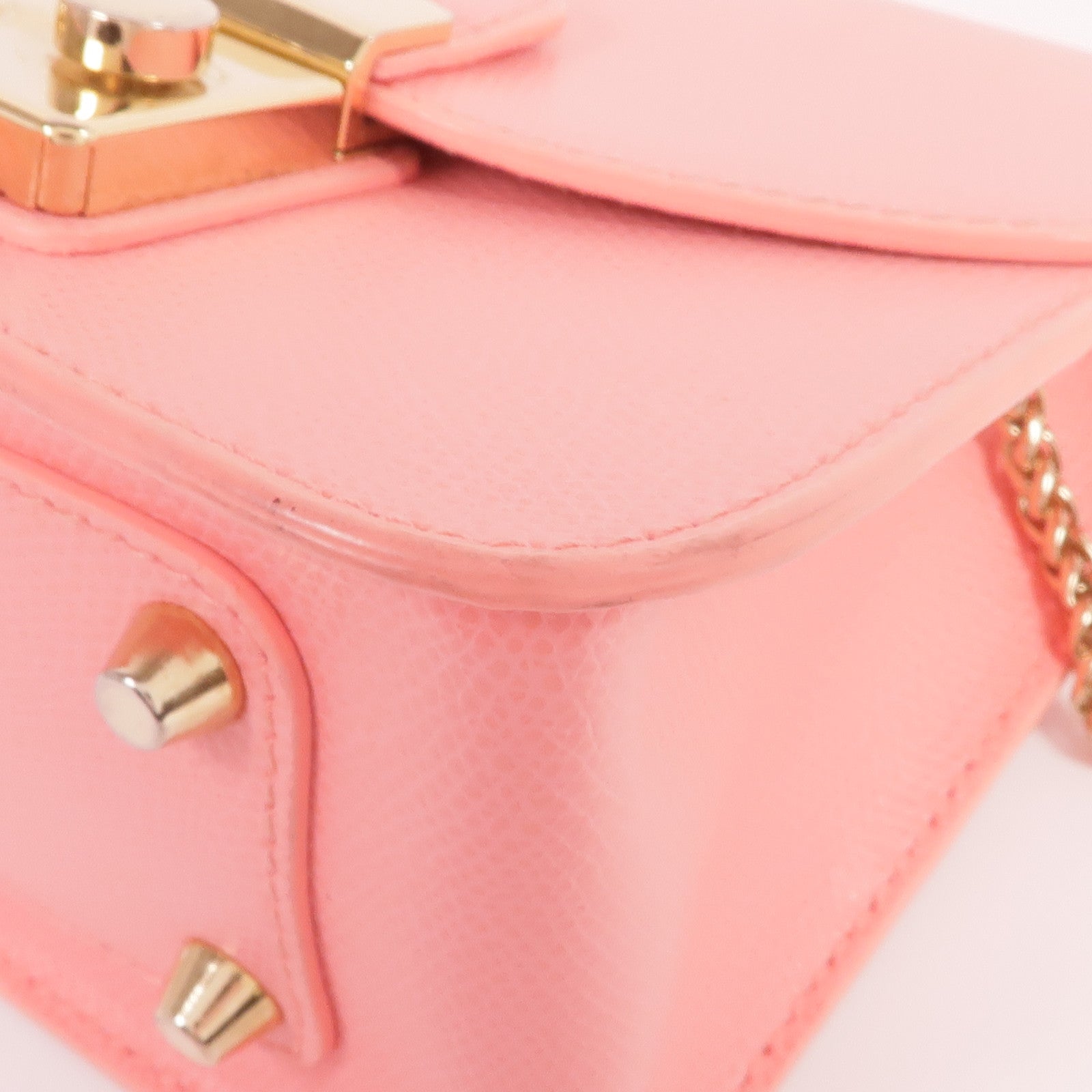 Furla 牛皮皮革Metropolis Mini Bag金扣鏈帶肩背袋