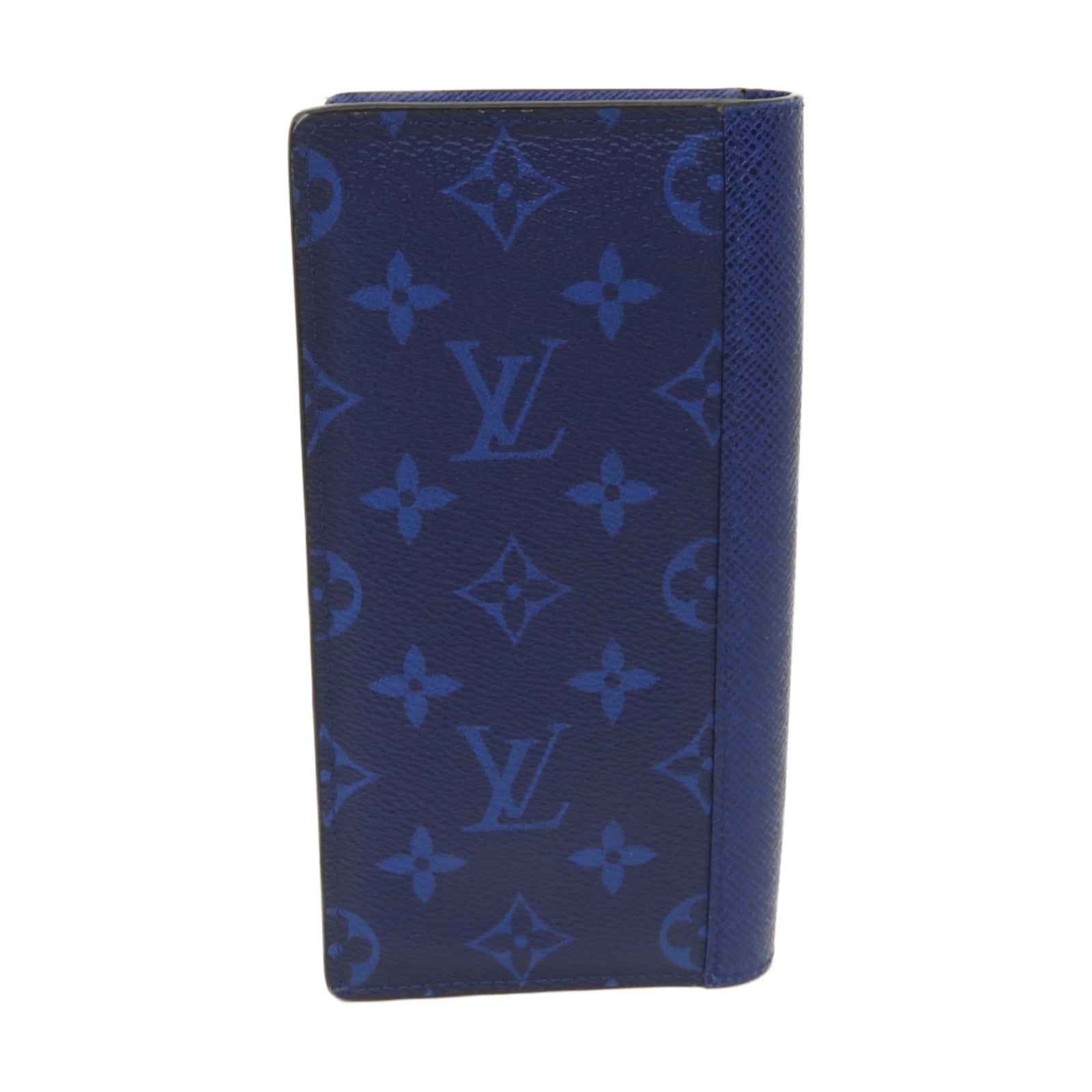 LOUIS VUITTON 【激減優惠】Taigarama Brazza銀扣長錢包藍色