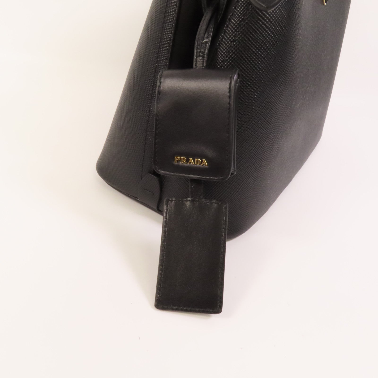 PRADA Saffiano皮革Shoulder Bag金扣手挽肩背兩用袋