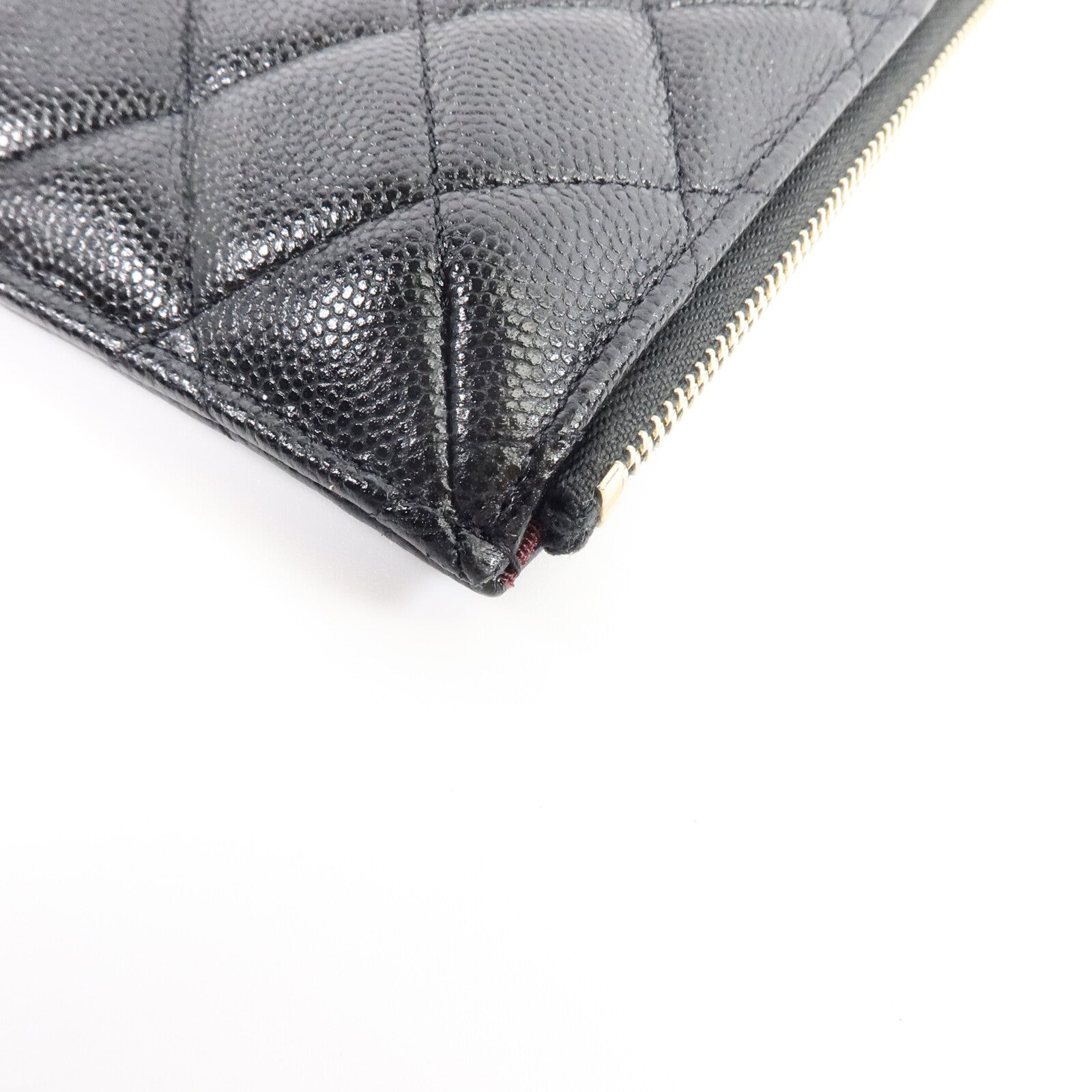 CHANEL 牛皮皮革Phone Pouch W Zipper Wallet手拿包