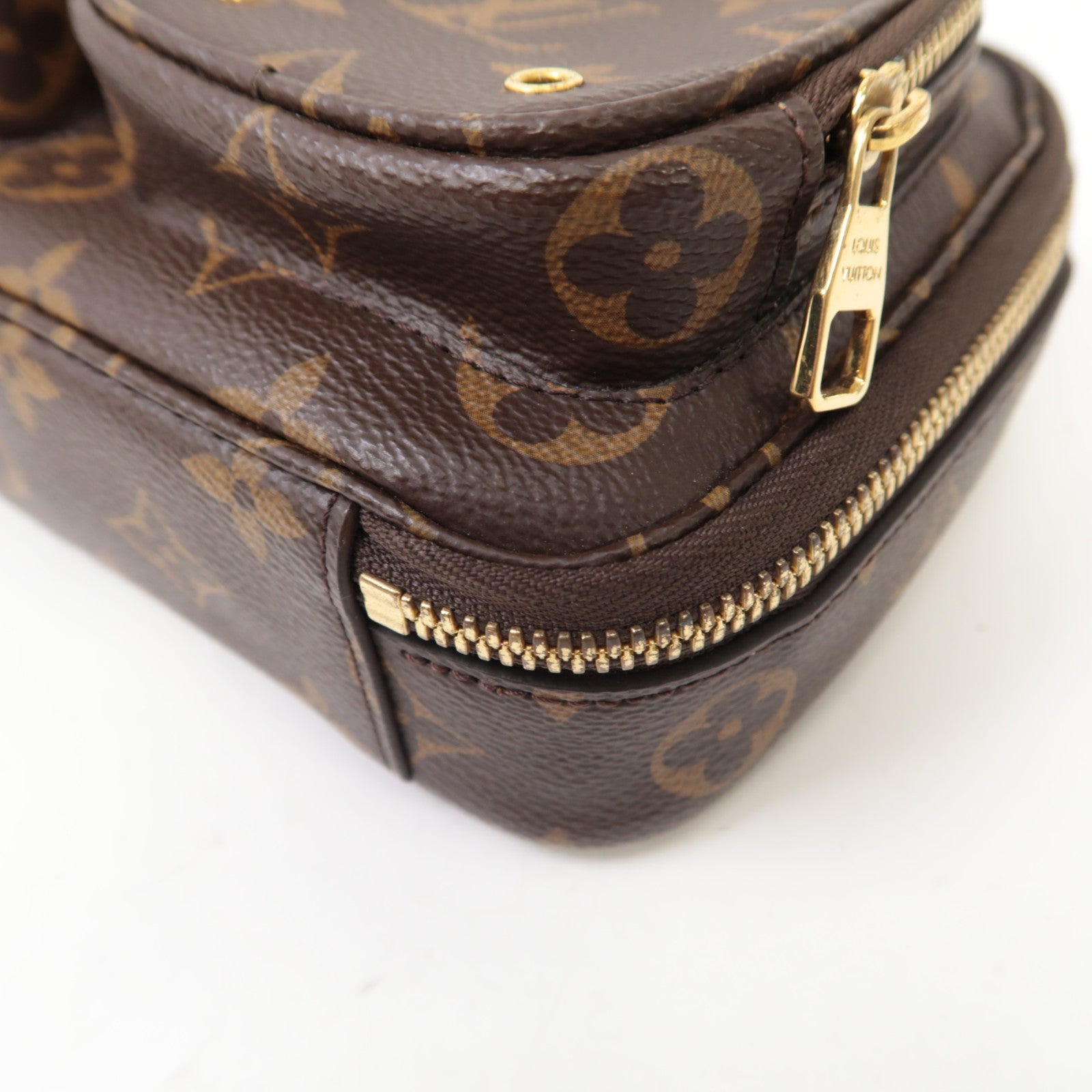 LOUIS VUITTON Monogram Utility金扣手挽肩背兩用袋棕色