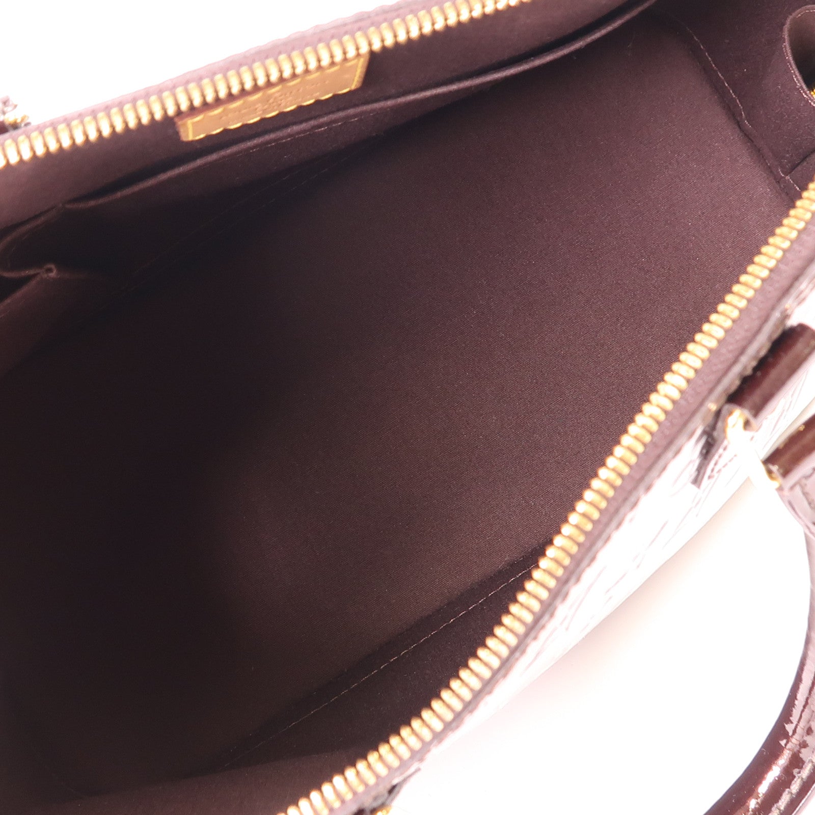 LOUIS VUITTON Vernis Alma PM金扣手挽袋