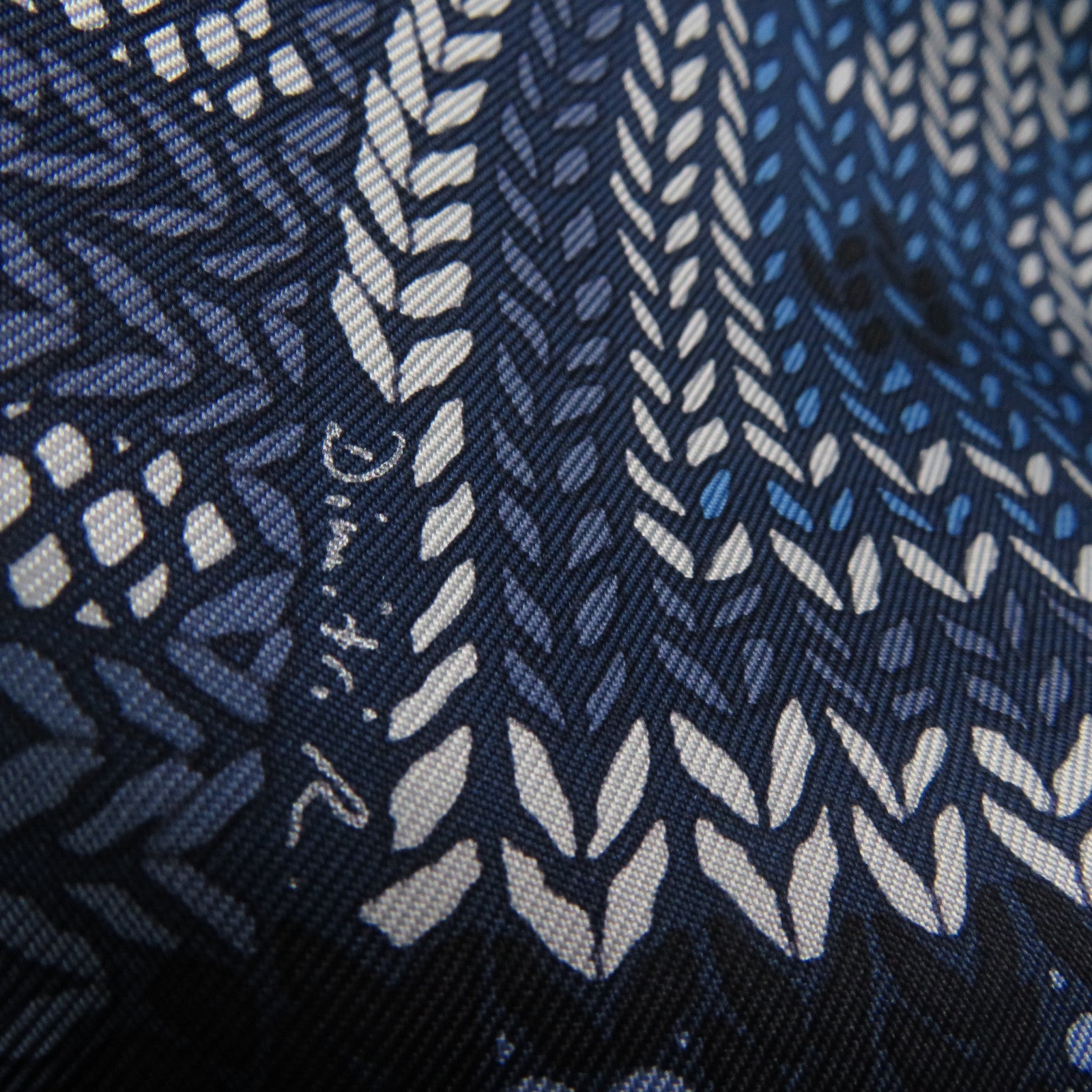 HERMES 【激減優惠】絲質Scarf絲巾藍色