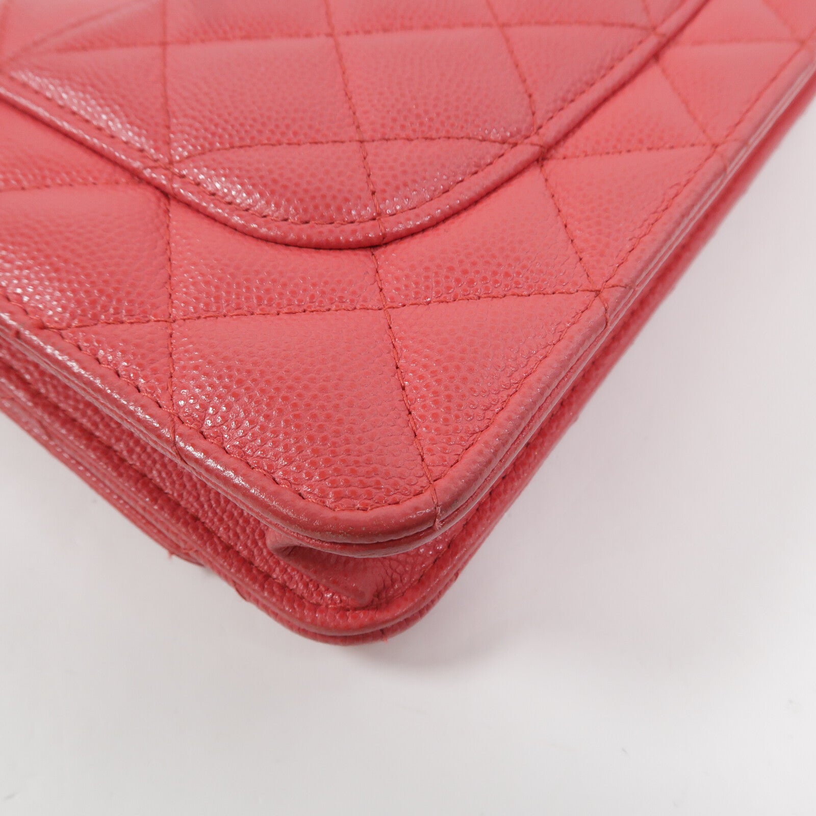 CHANEL 牛皮皮革WOC Wallet On Chain鏈帶肩背袋