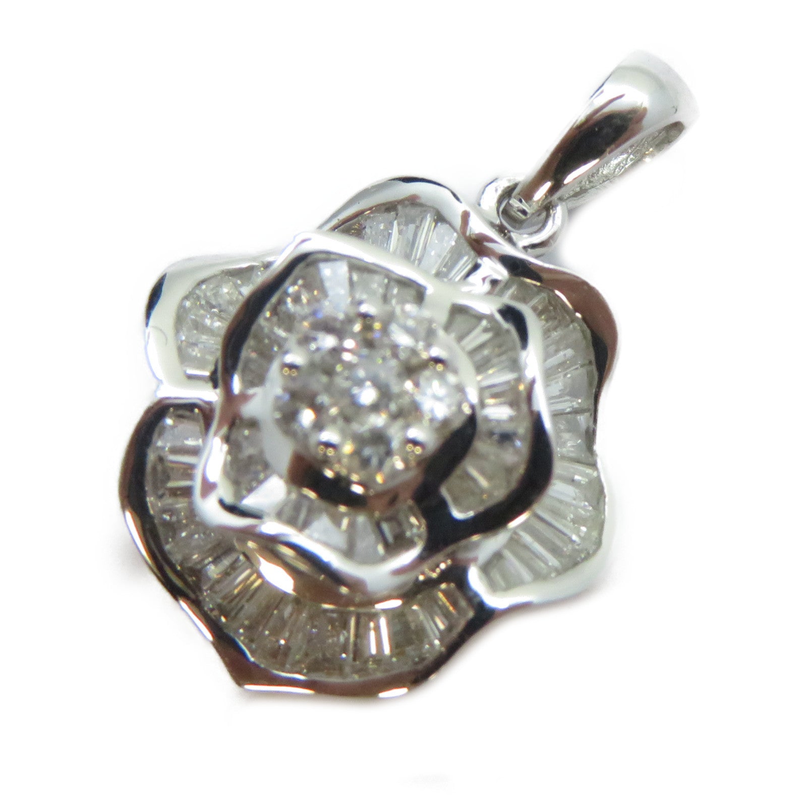 JEWELRY 18K白金Diamond Pendant 0.57ct鑽石吊墜