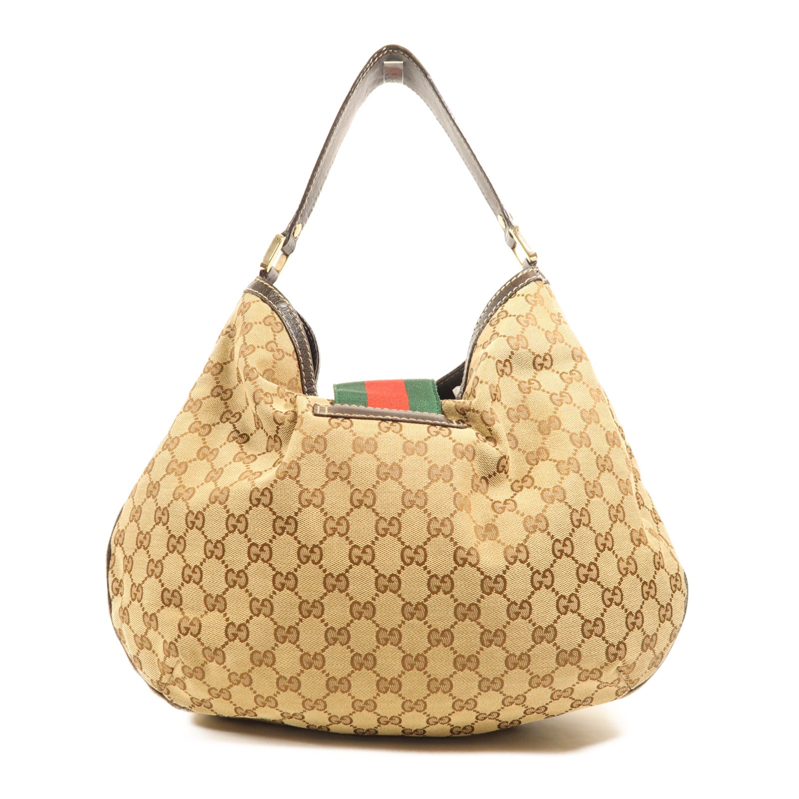 GUCCI 帆布Shoulder Bag金扣肩背袋