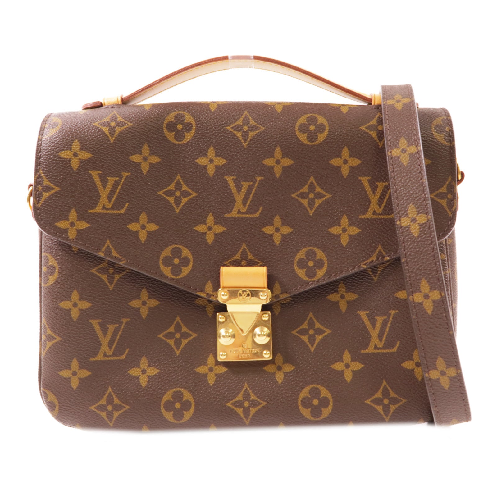 LOUIS VUITTON LV GHW Pochette Metis MM 2 Way Bag M44875 Monogram Brown