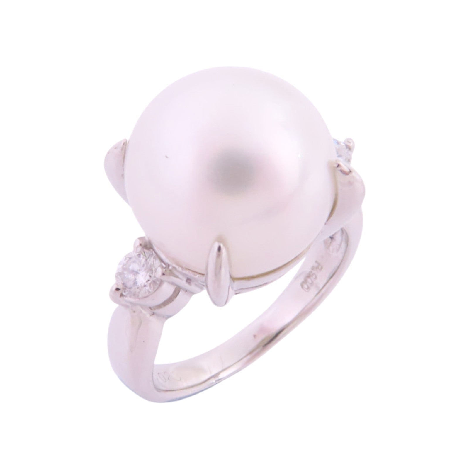 JEWELRY Pearl Diamond Ring Precept US#6 PT900 Platinum