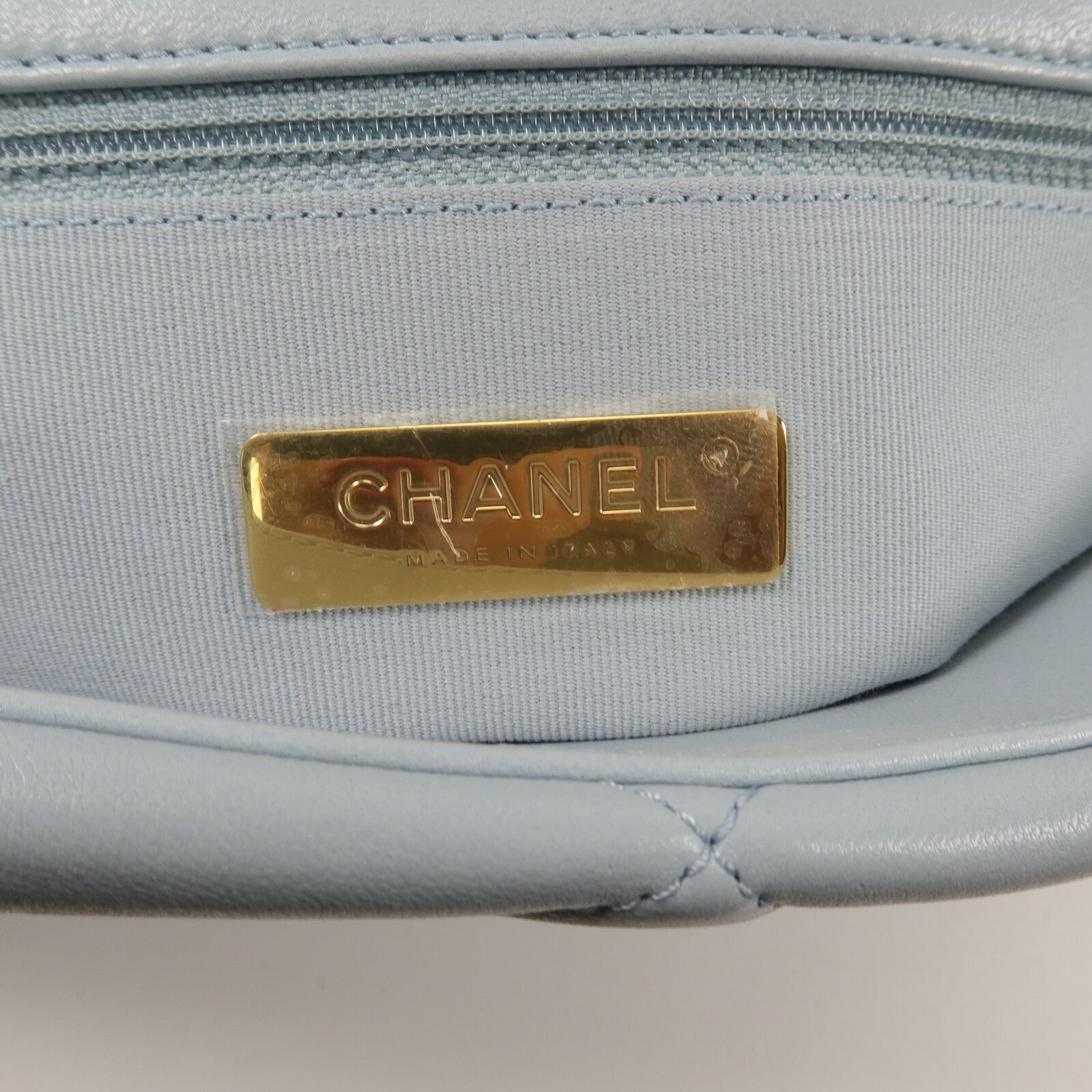 CHANEL 羊皮皮革Chanel 19鏈帶手挽肩背兩用袋