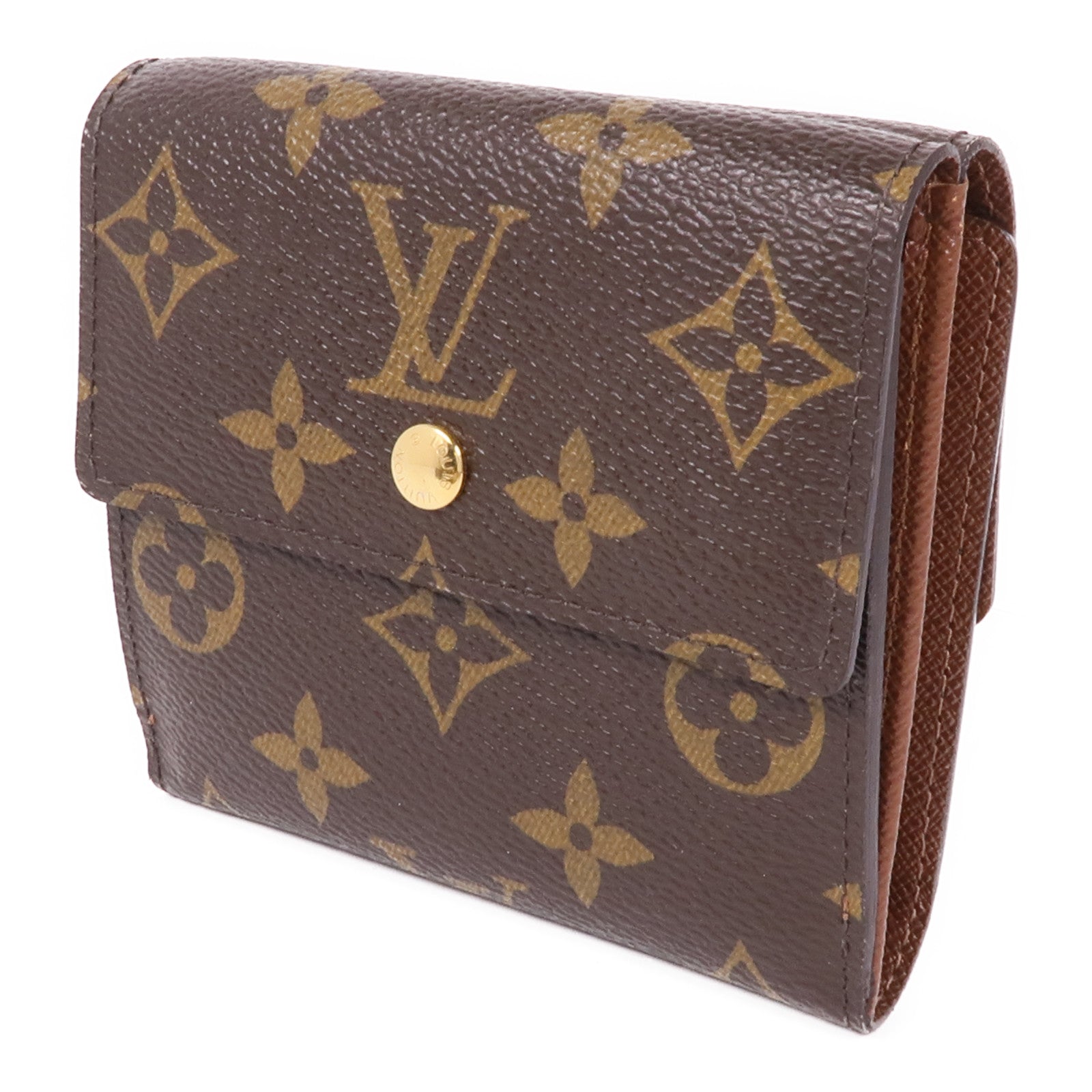 LOUIS VUITTON Monogram Portefeuille Elise Wallet金扣錢包