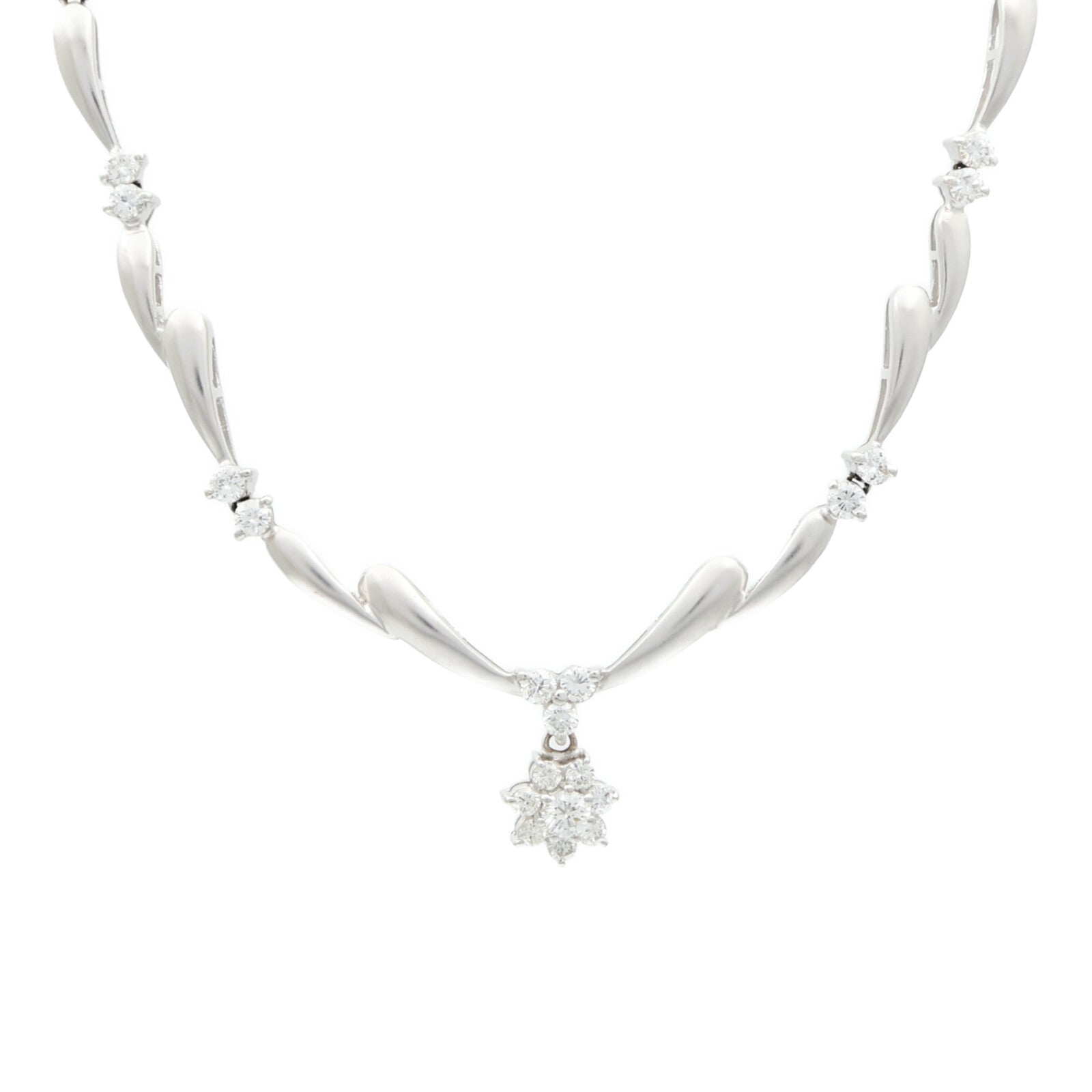 JEWELRY 18K白金Diamond Necklace鑽石項鍊