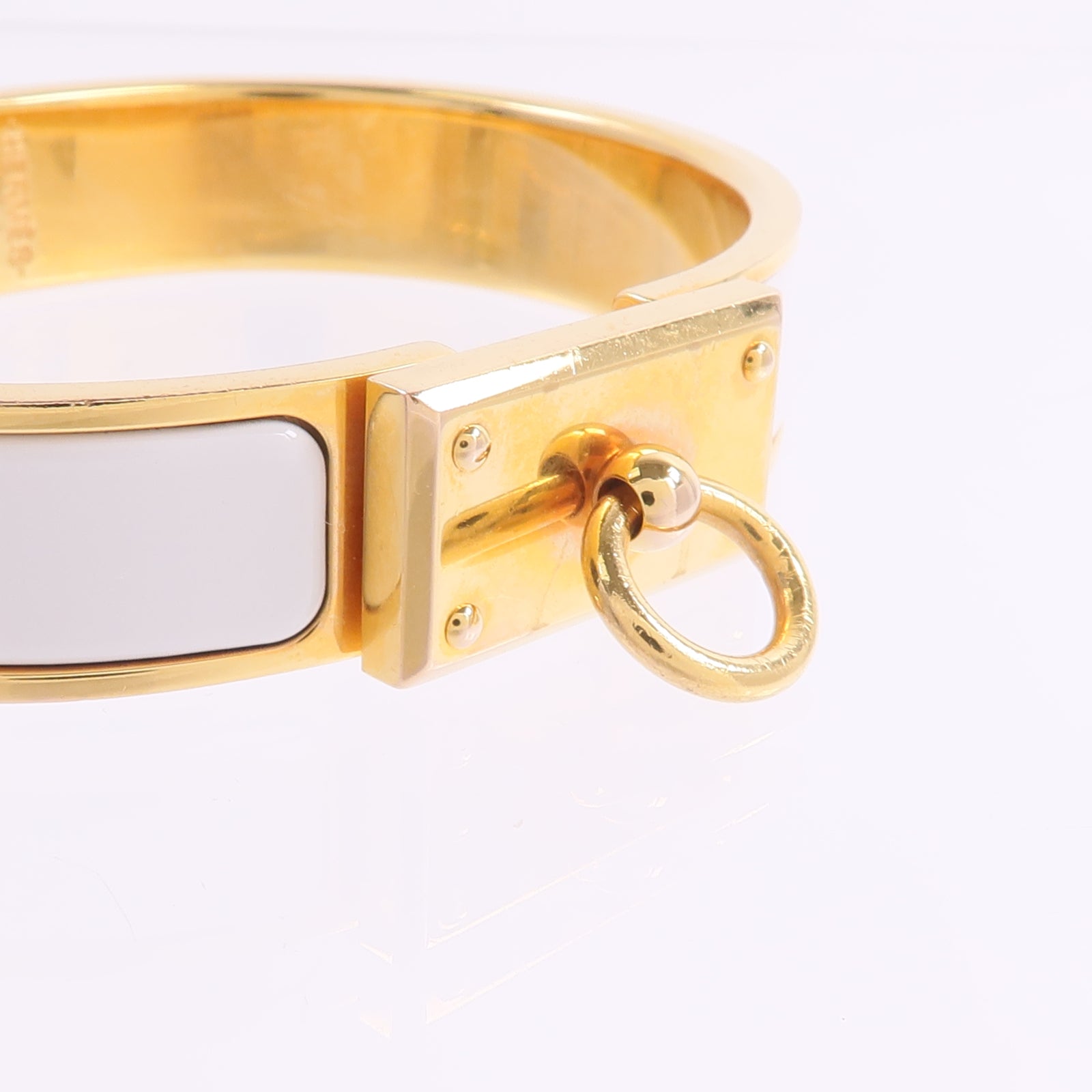 HERMES 金屬/琺瑯Clic Anneau Bracelet手鐲