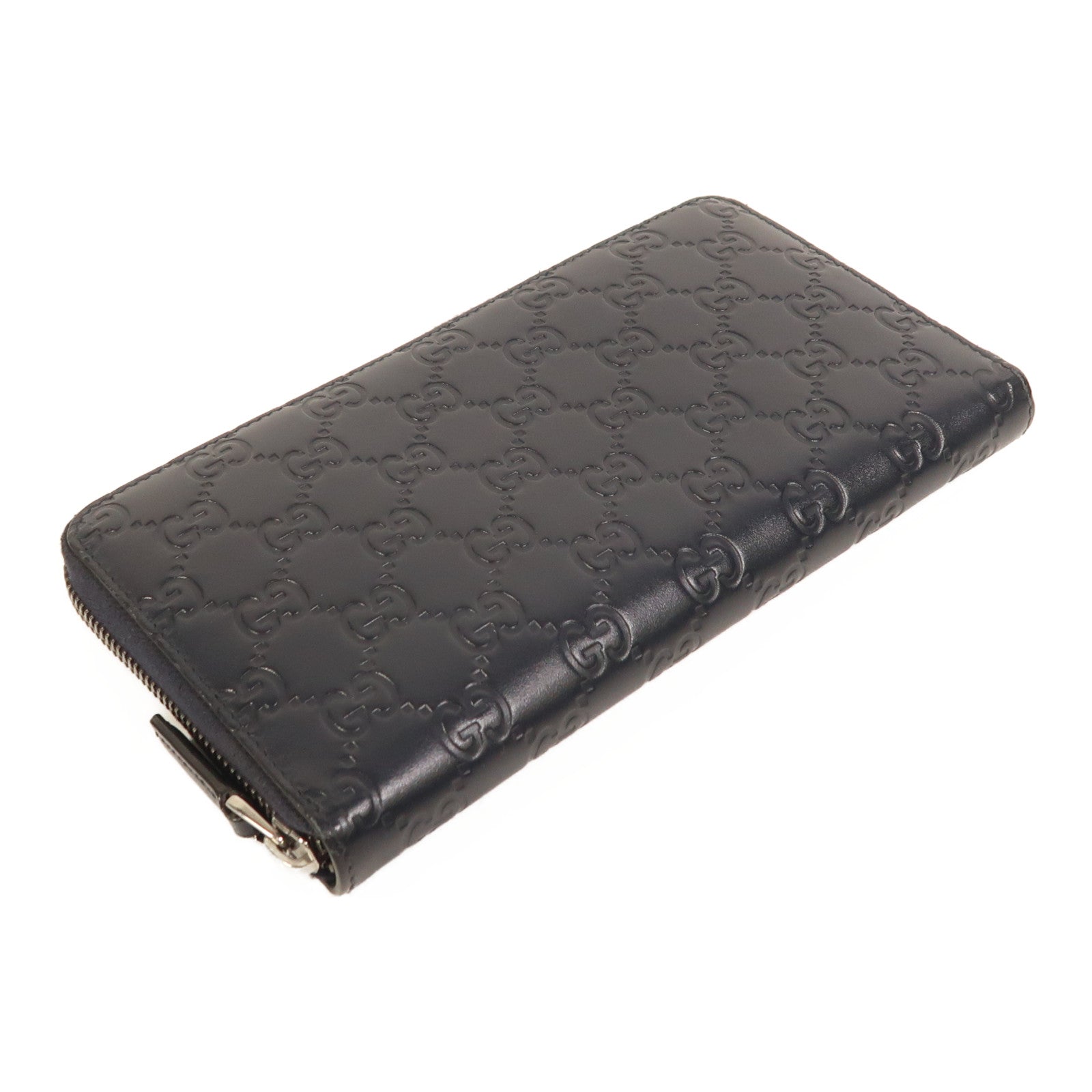 GUCCI 牛皮皮革Guccissima Long Wallet銀扣長錢包